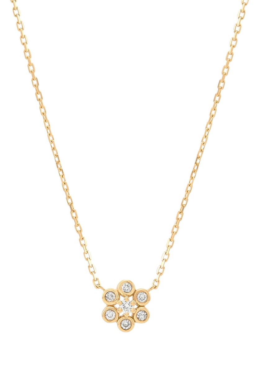 1/10 ct. t.w. Diamond Pendant Necklace in 10K Yellow Gold