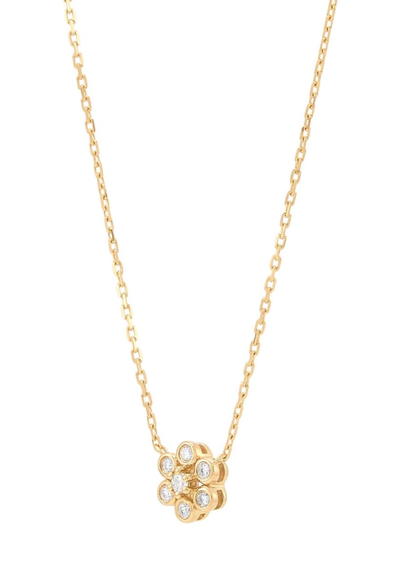 1/10 ct. t.w. Diamond Pendant Necklace in 10K Yellow Gold