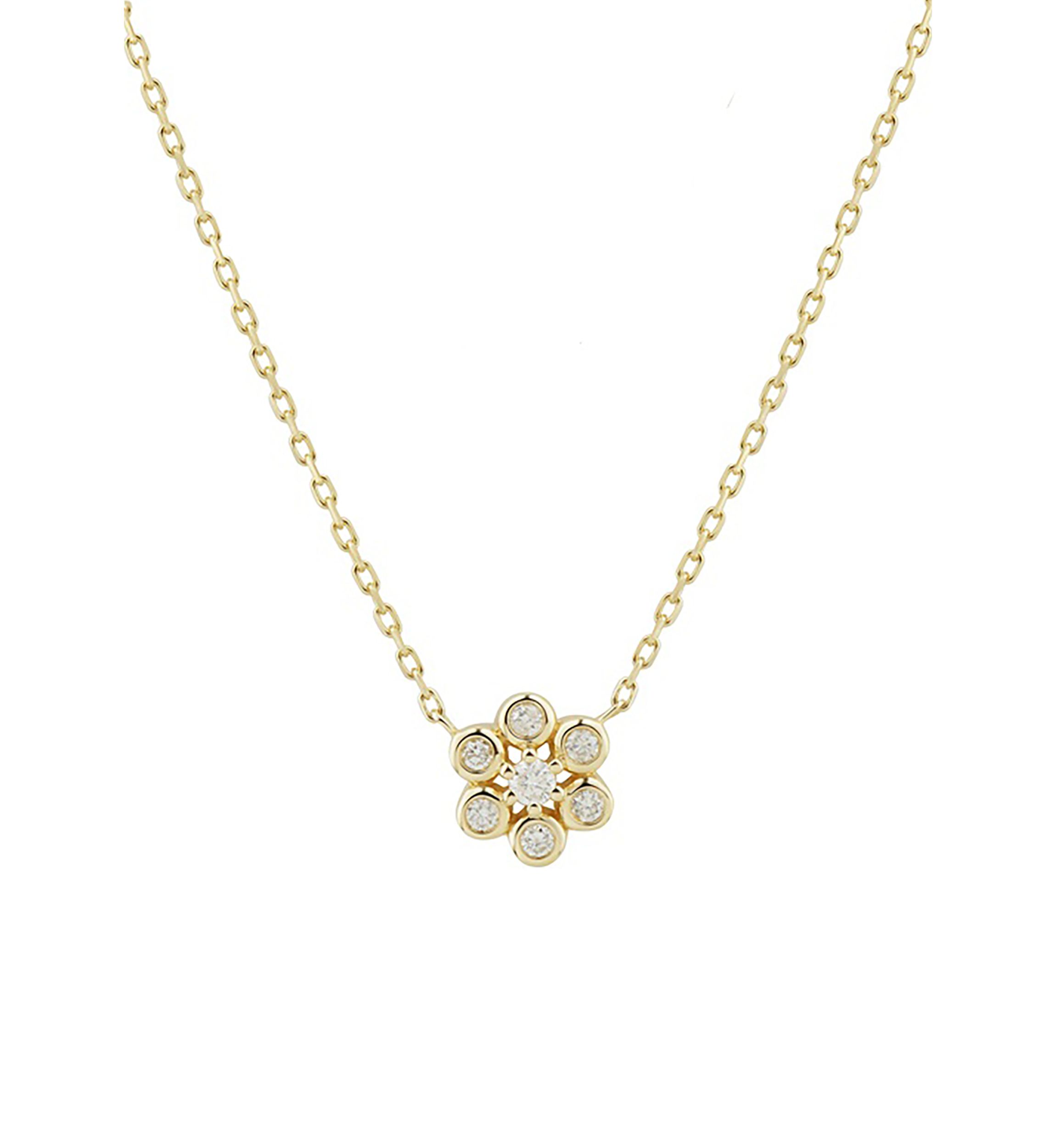 1/10 ct. t.w. Diamond Necklace in 10K Yellow Gold