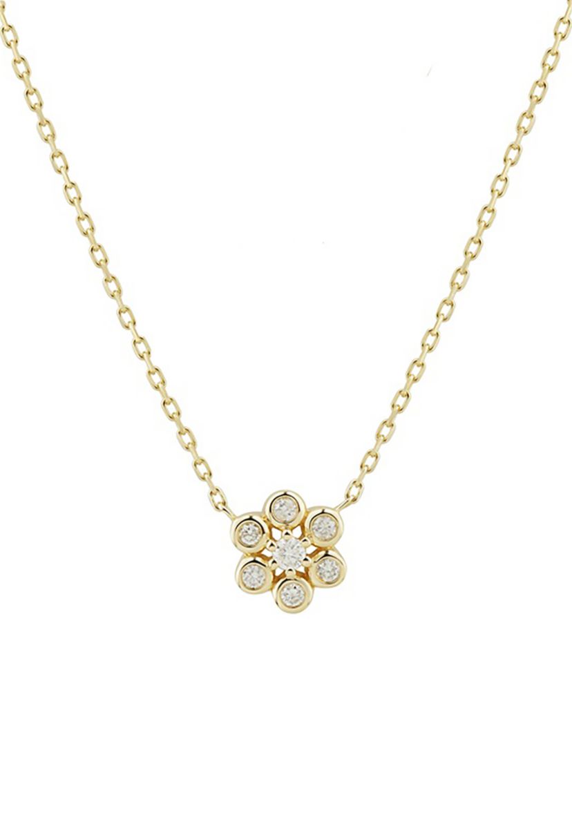 1/10 ct. t.w. Diamond Necklace in 10K Yellow Gold