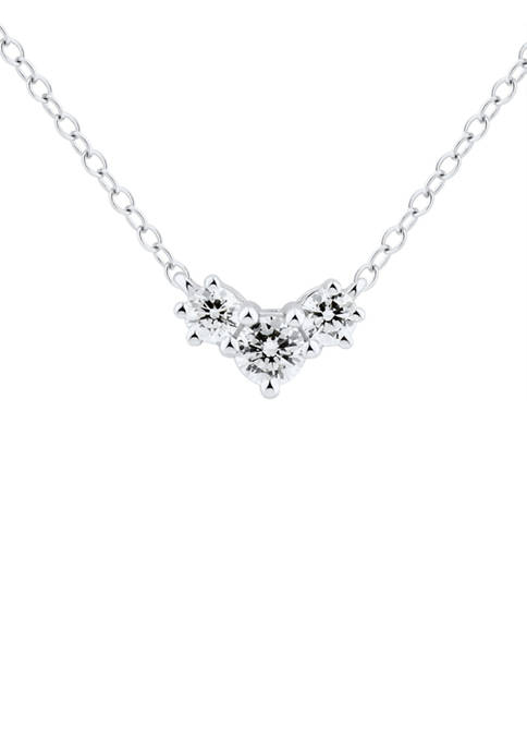1/4 ct. t.w. Diamond Necklace in 10K White Gold