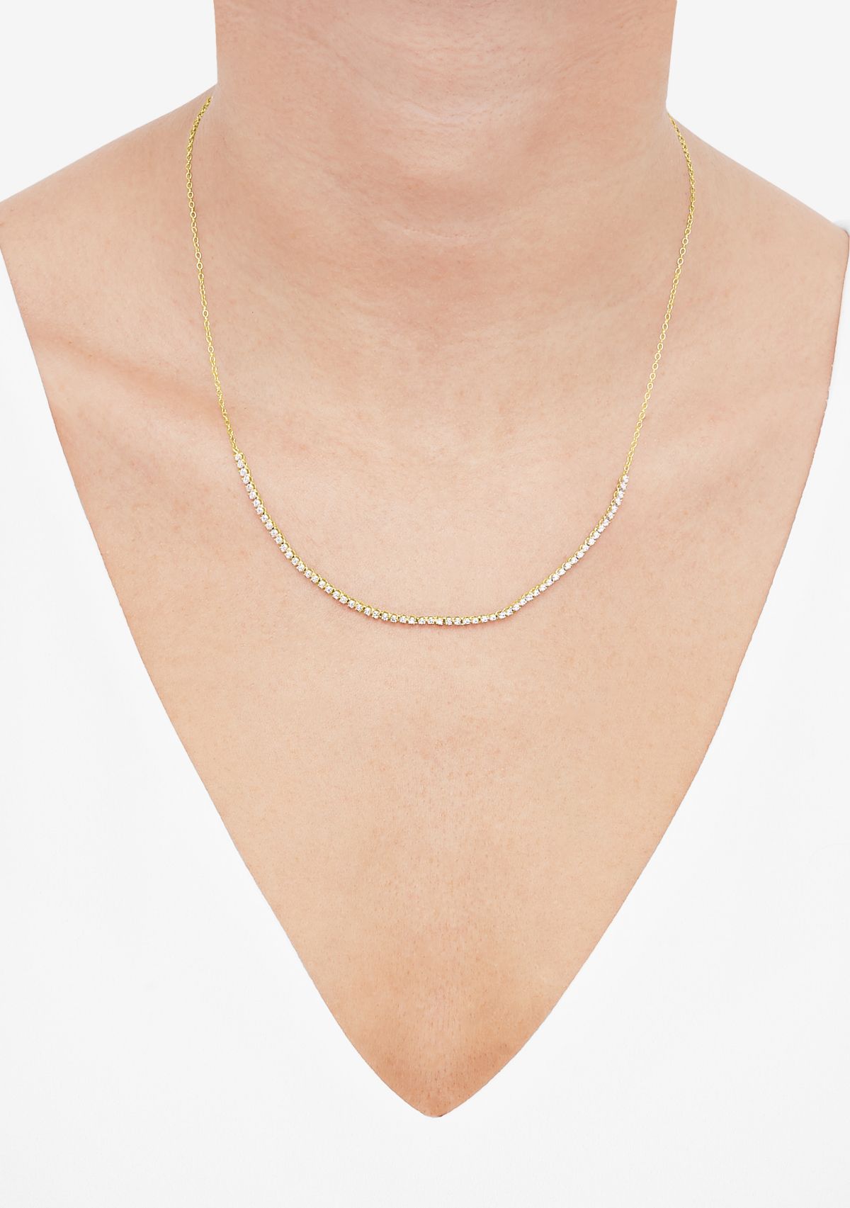 1/2 ct. t.w. Lab Grown Diamond Necklace in 10K Yellow Gold