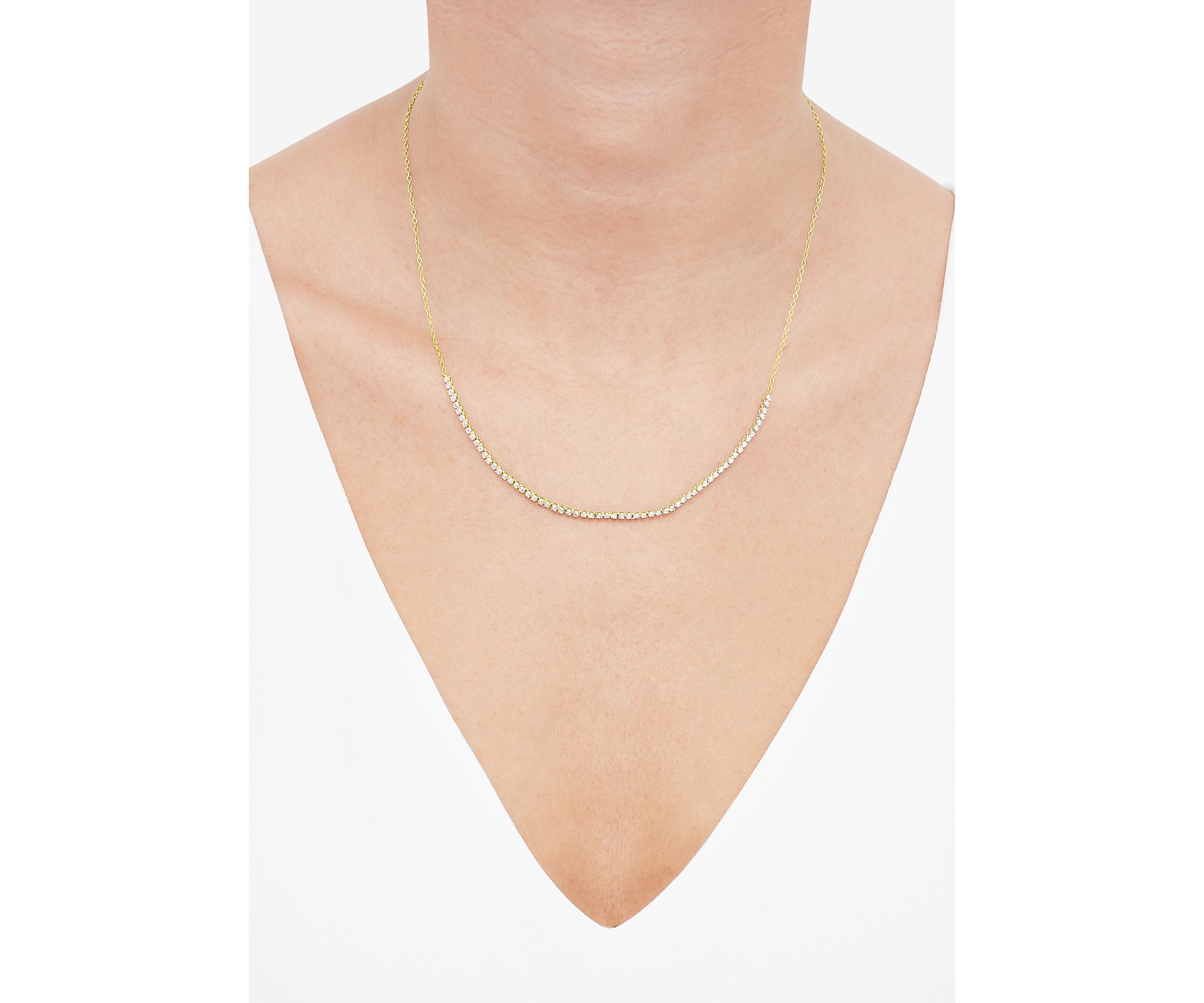 1/2 ct. t.w. Lab Grown Diamond Necklace in 10K Yellow Gold