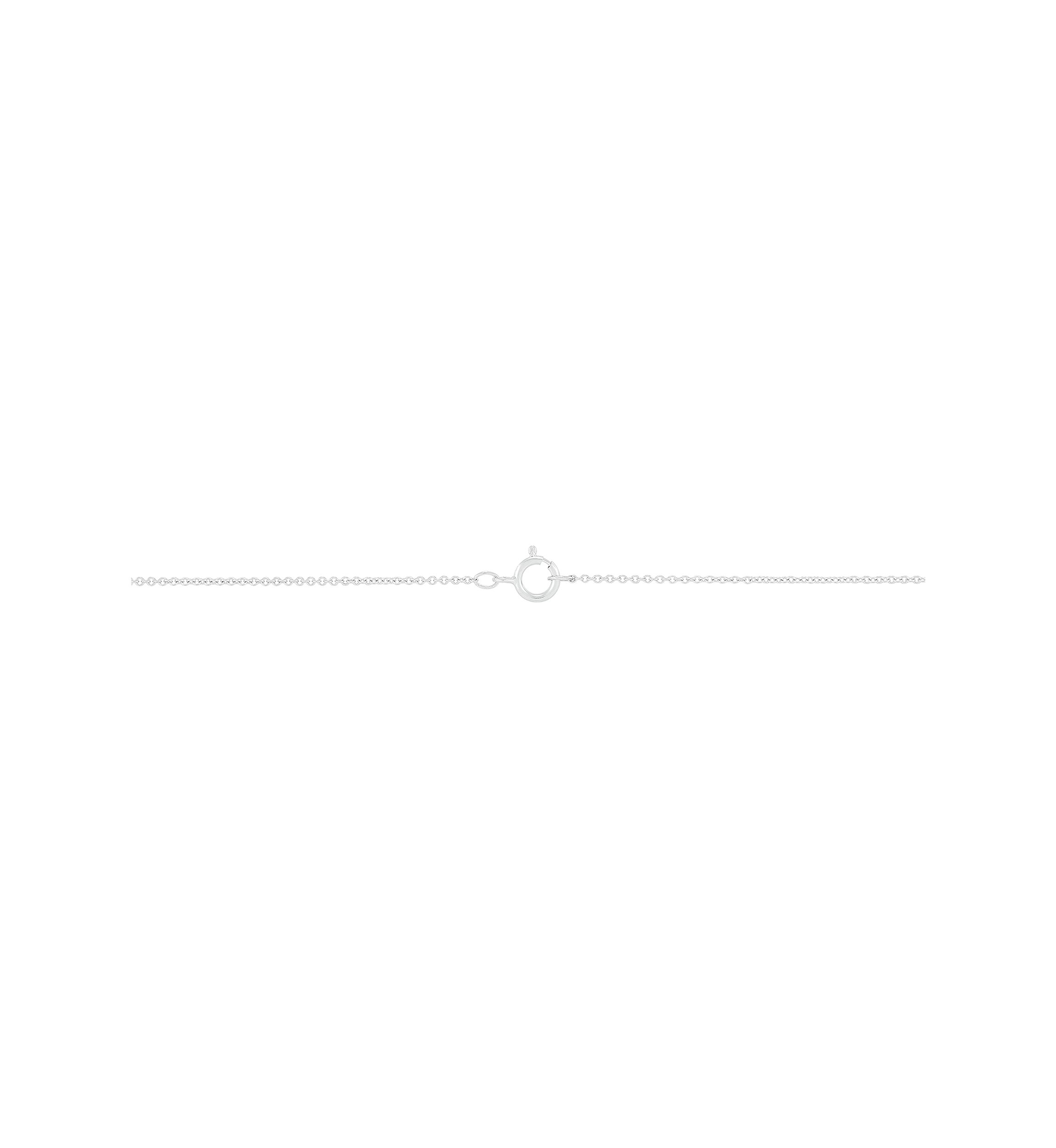 1/4 ct. t.w. Lab Grown Diamond Chevron Necklace in 10K White Gold