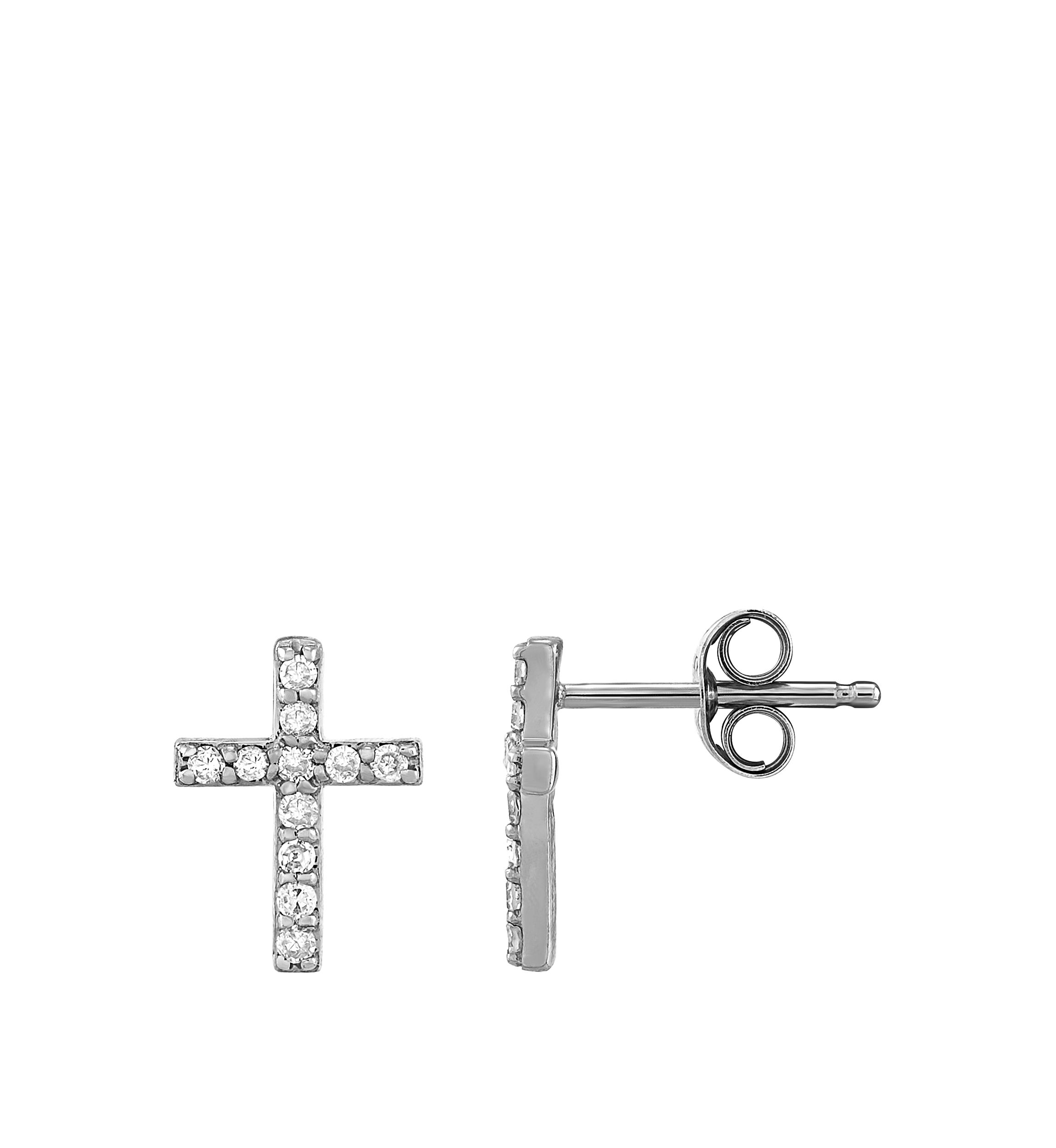 1/8 ct. t.w. Diamond Earrings in 10K White Gold 