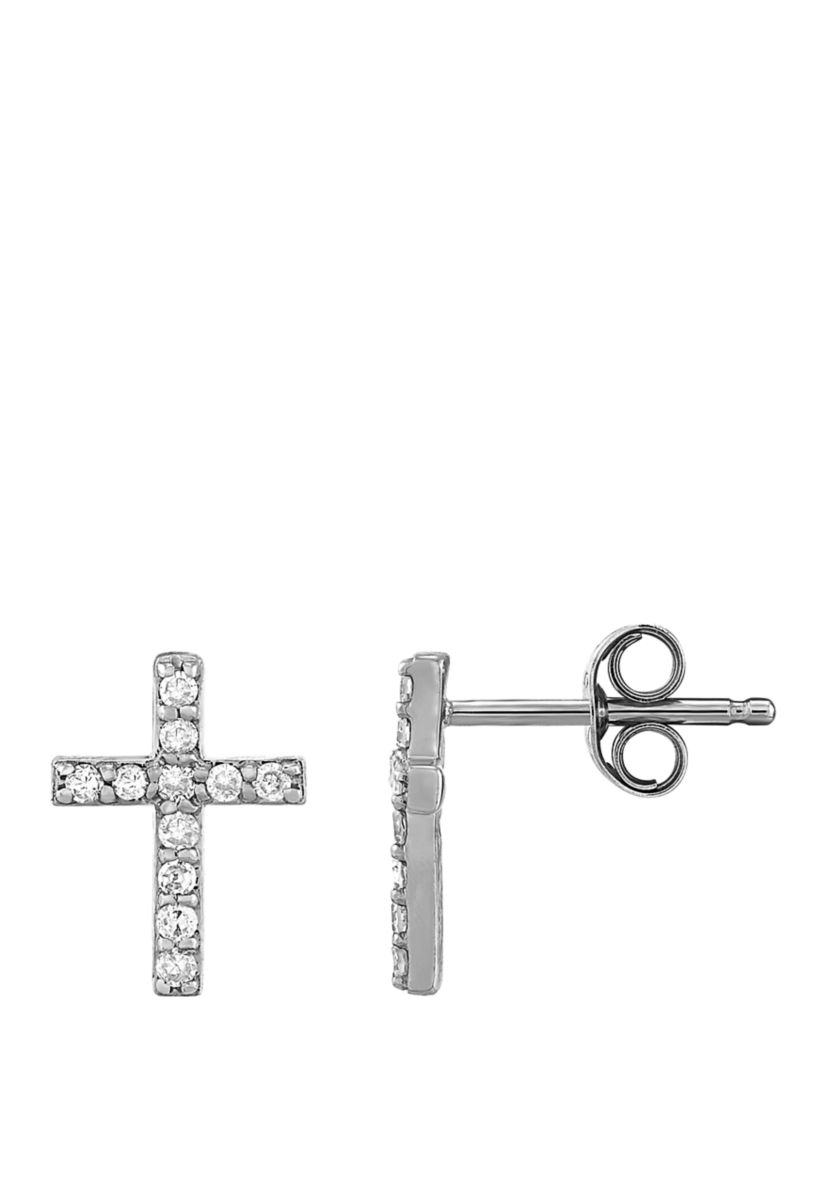 1/8 ct. t.w. Diamond Earrings in 10K White Gold 
