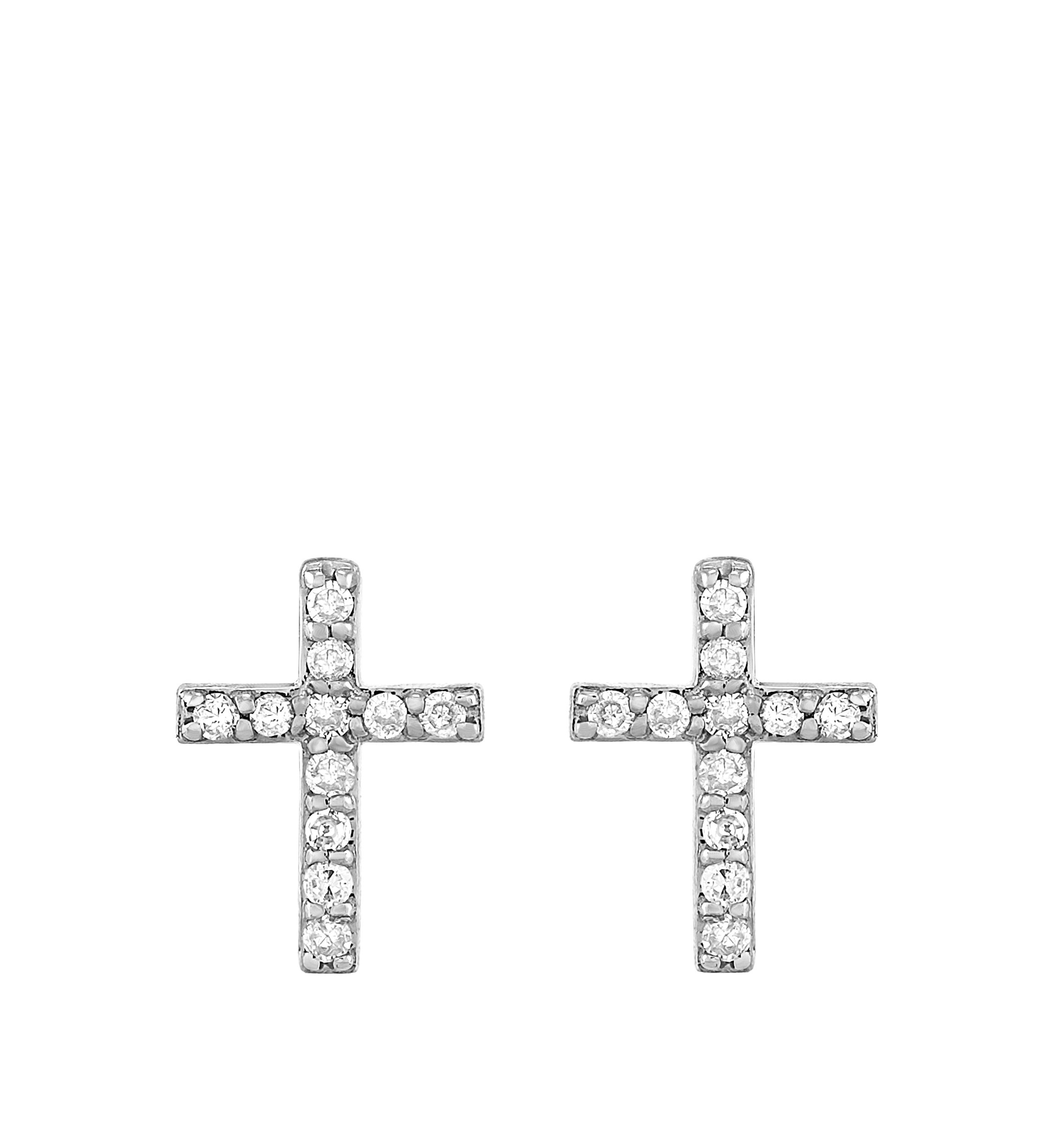 1/8 ct. t.w. Diamond Earrings in 10K White Gold 