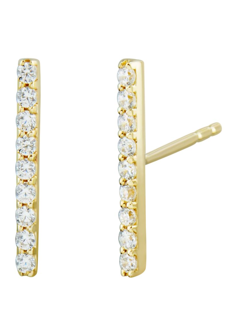 1/7 ct. t.w. Diamond Straight Earrings in 10K Yellow Gold