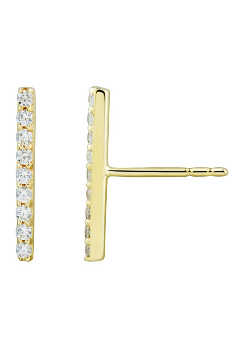 1/7 ct. t.w. Diamond Straight Earrings in 10K Yellow Gold
