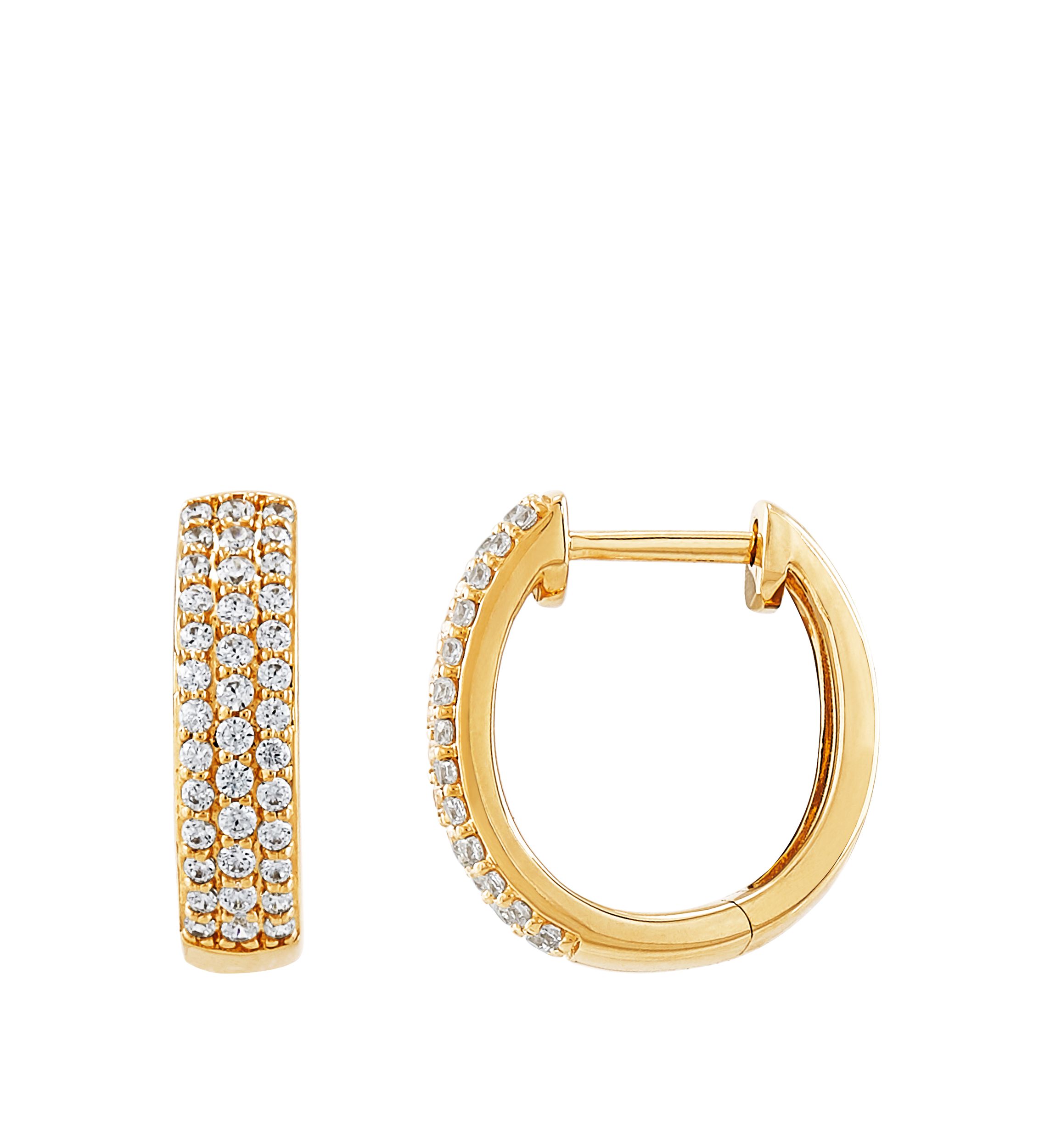 3/8 ct. t.w. Diamond Earrings in 10K Yellow Gold