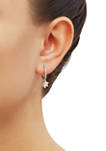  1/10 ct. t.w. Diamond Hoop Earrings in Sterling Silver 