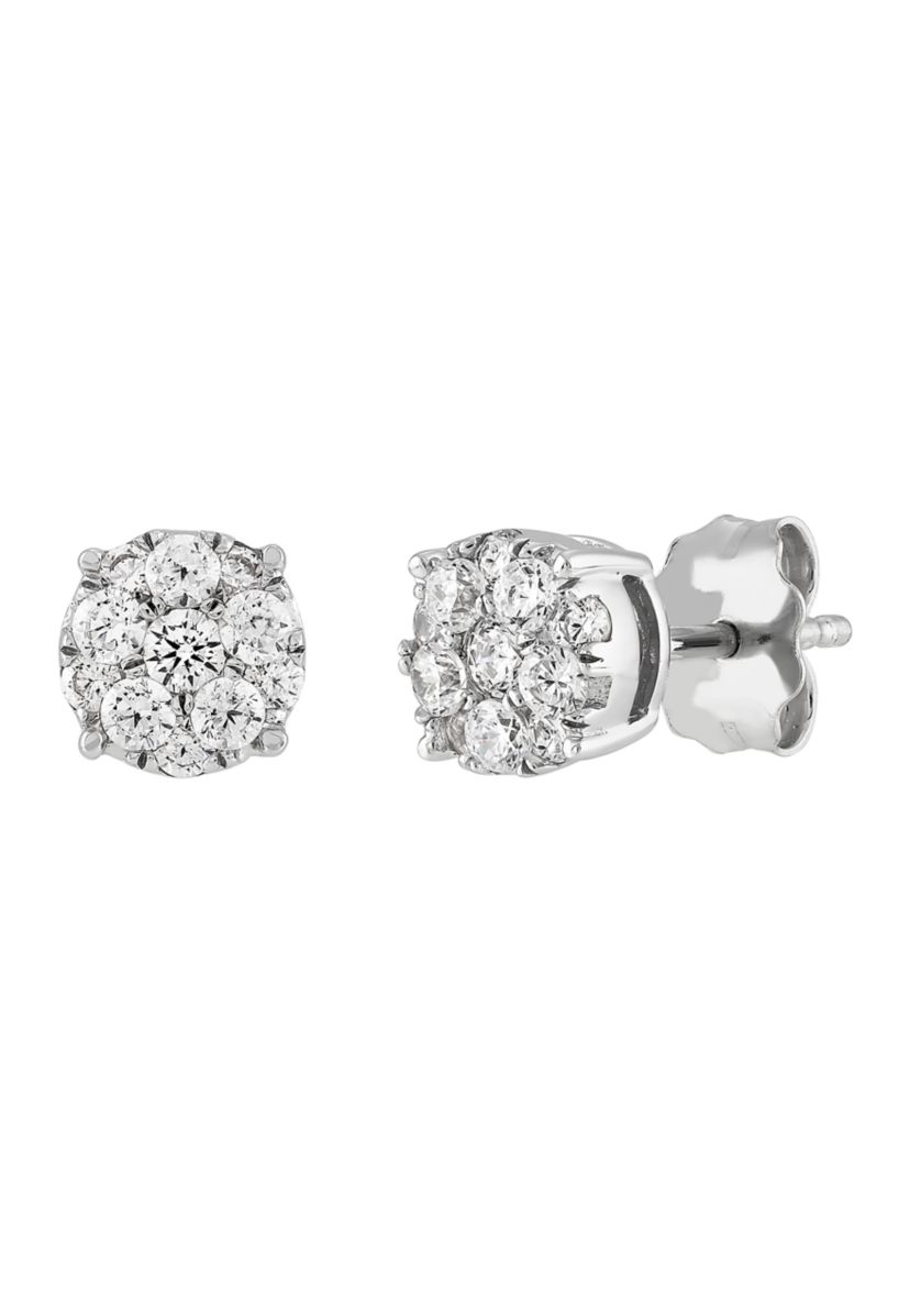 Grown With Love 1/3 ct. t.w. Lab Created Diamond Earrings in 10K White Gold