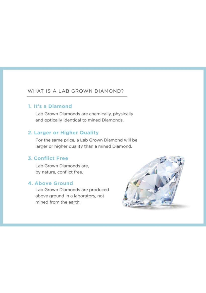 Grown With Love 1/3 ct. t.w. Lab Created Diamond Earrings in 10K White Gold