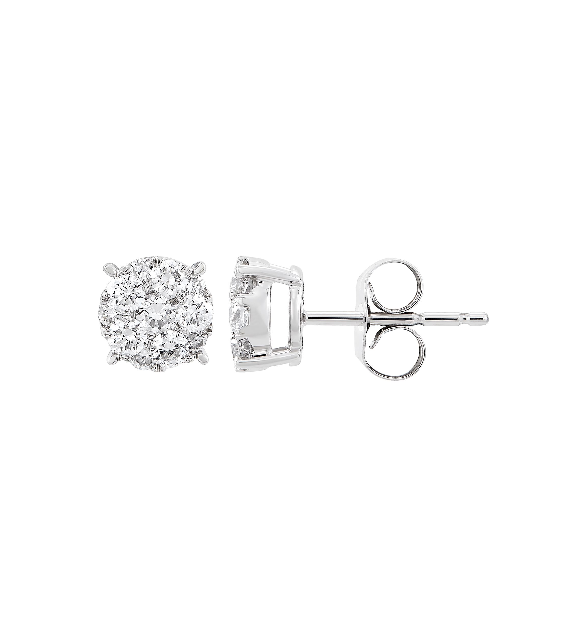 1/2 ct. t.w. Lab Created Diamond Earrings in 10K White Gold