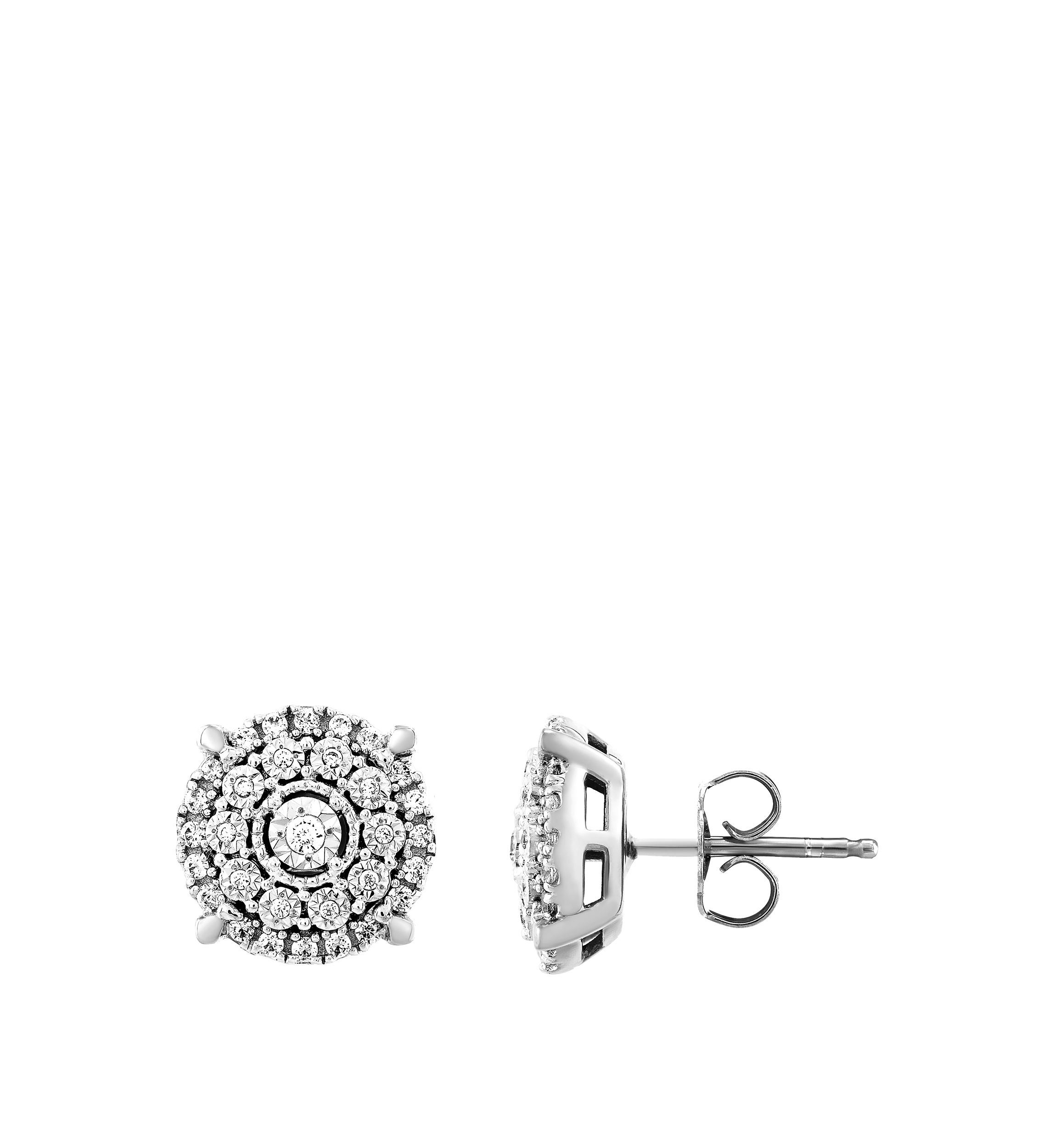 1/3 ct. t.w. Diamond Earrings in Sterling Silver