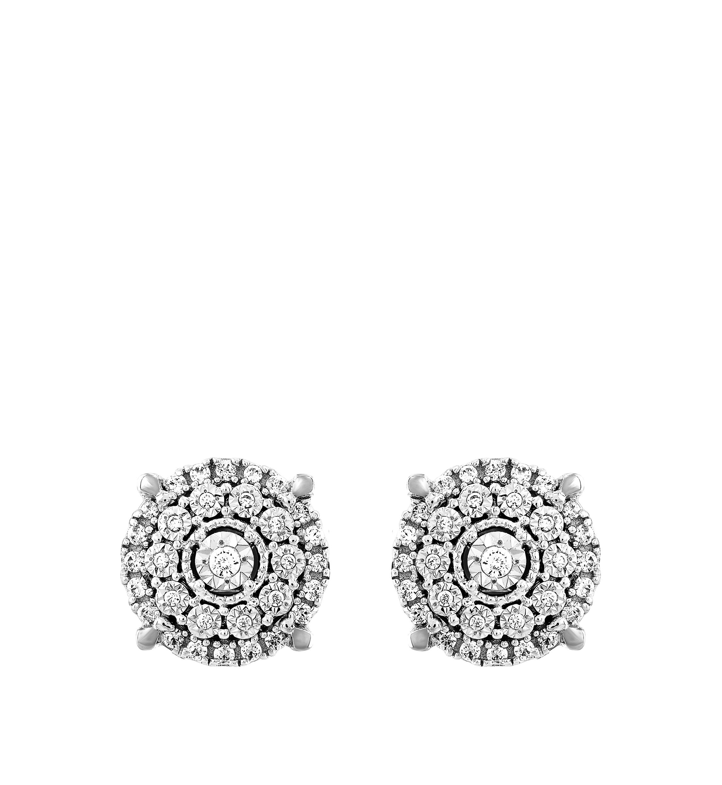 1/3 ct. t.w. Diamond Earrings in Sterling Silver