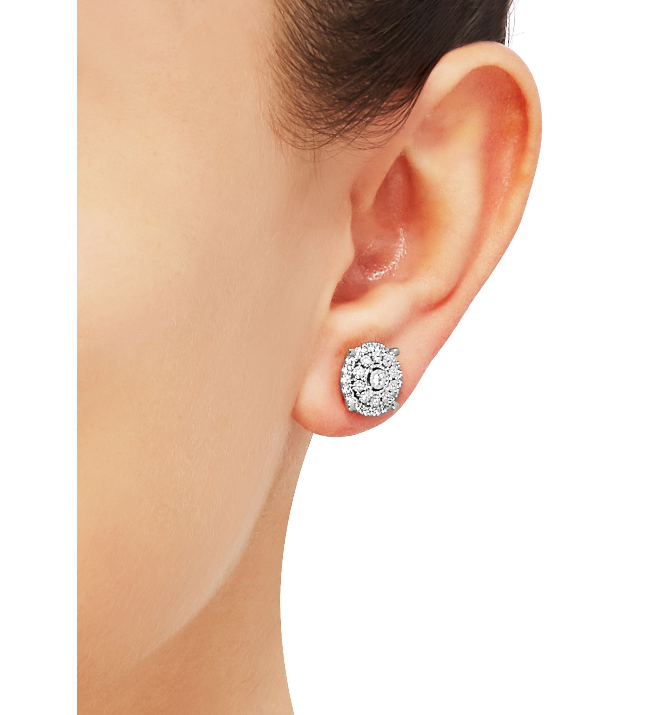 1/3 ct. t.w. Diamond Earrings in Sterling Silver