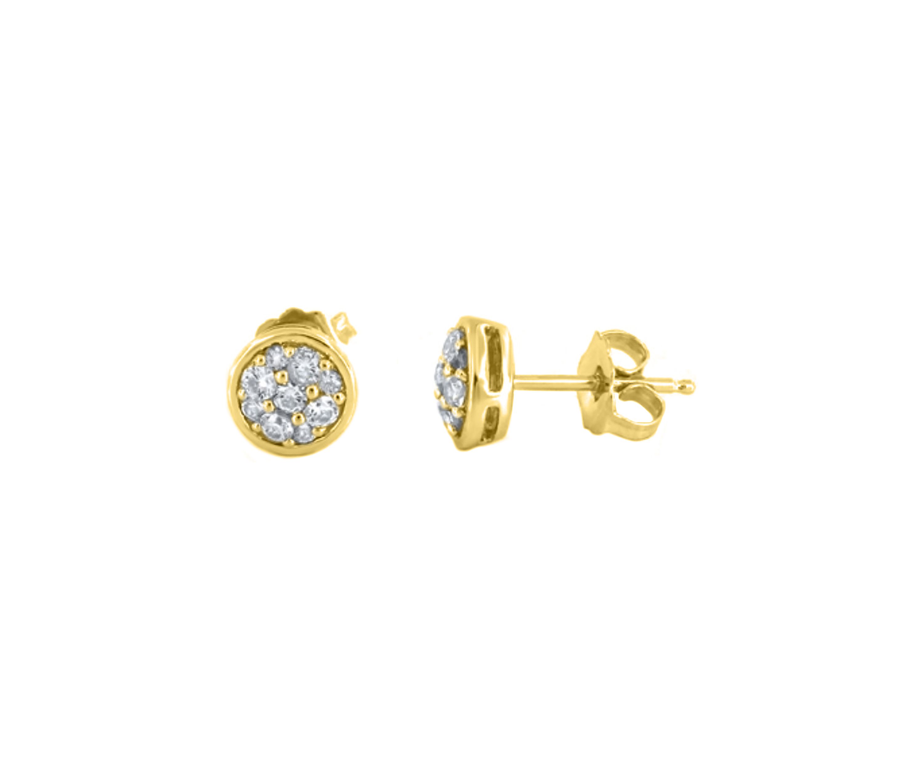 1/2 ct. t.w. Lab Created Diamond Earrings in 10K Yellow Gold