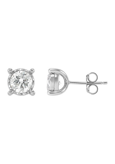 1 ct. t.w. Diamond Stud Earrings in Sterling Silver 