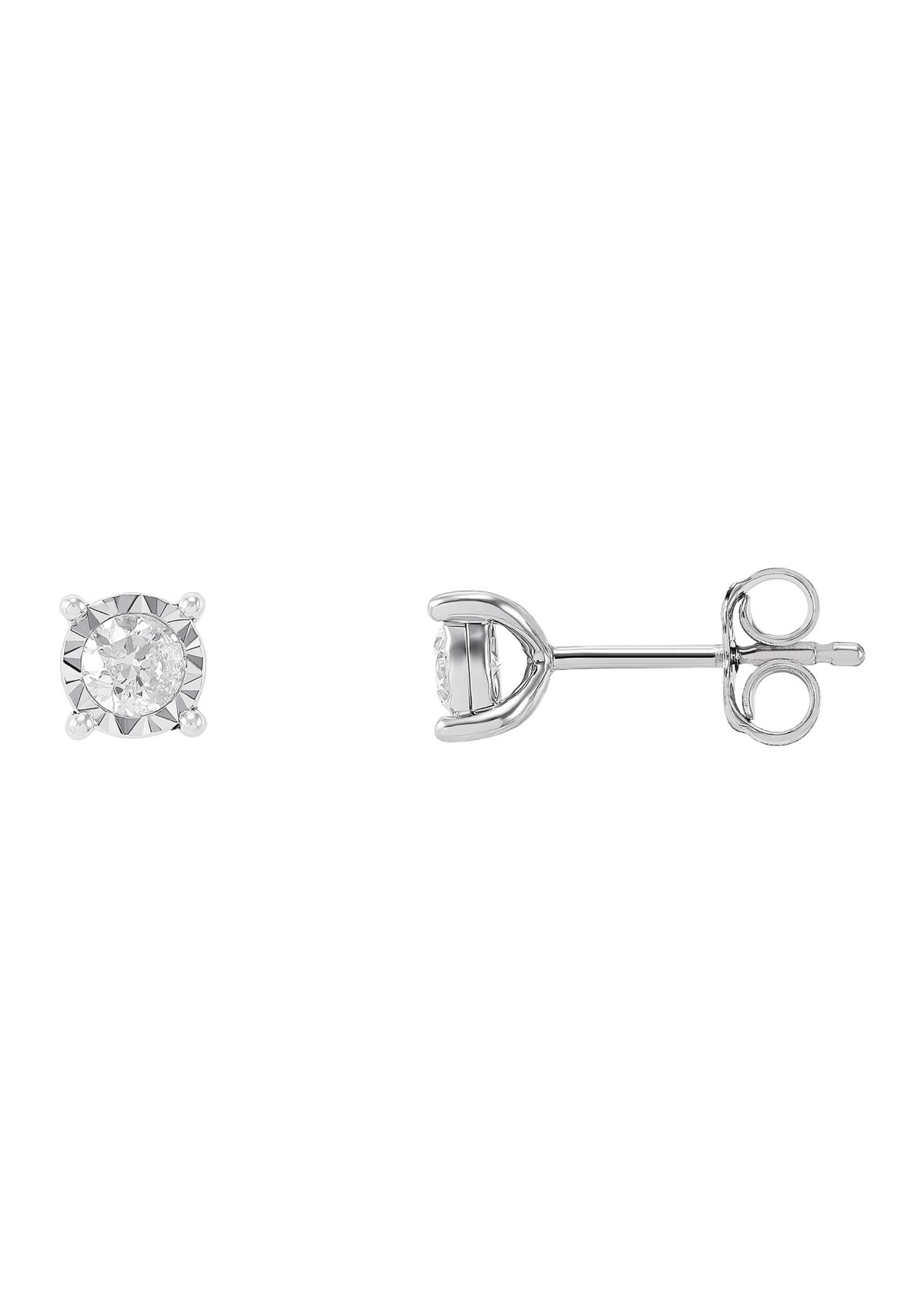 	  1/4 ct. t.w. Diamond Earrings in Sterling Silver 