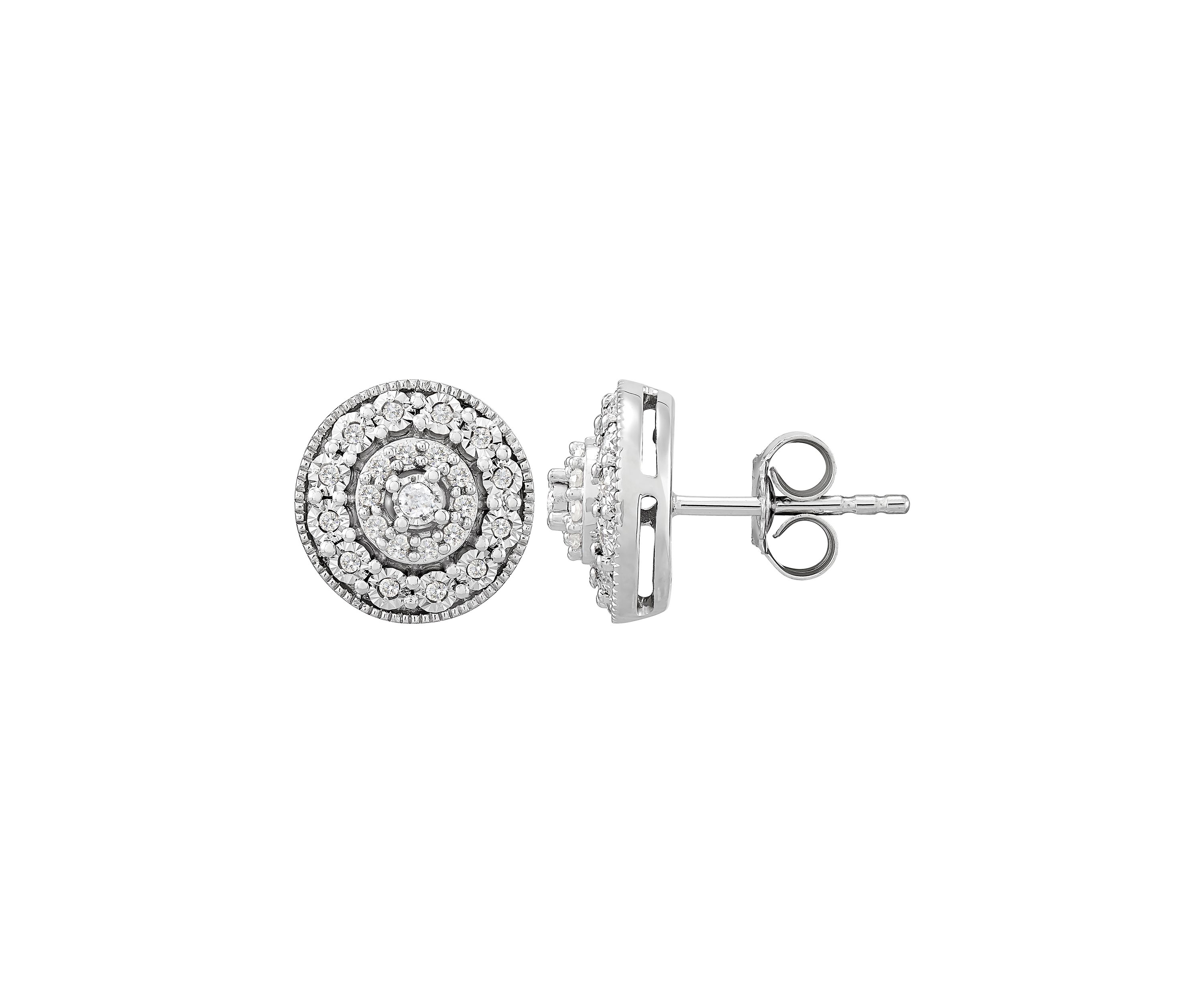 1/4 ct. t.w. Diamond Stud Earrings in Sterling Silver