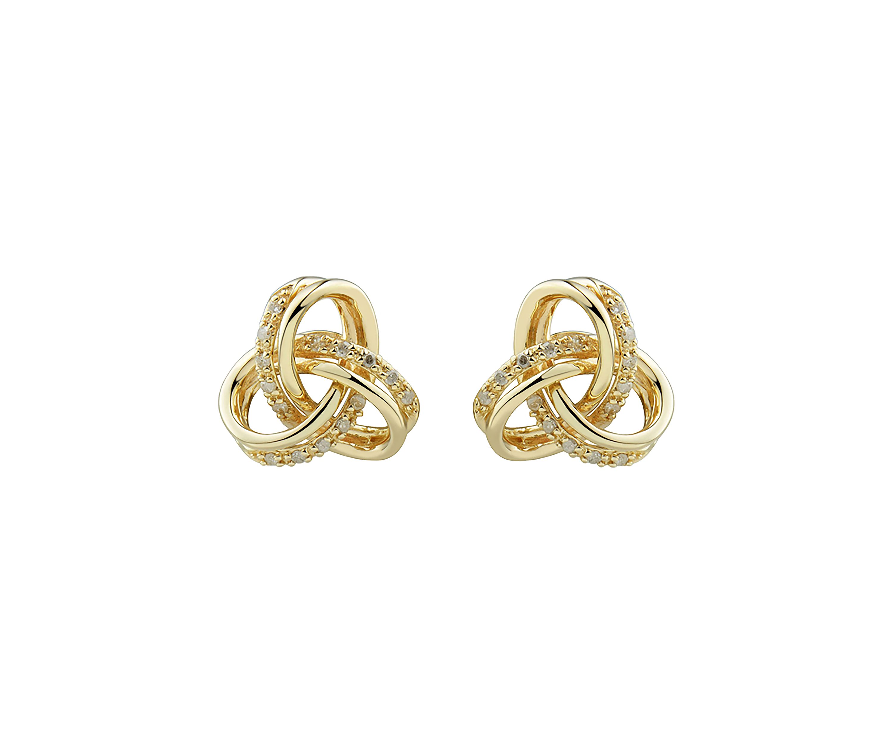 1/10 ct. t.w. Diamond Earrings in 10K Yellow Gold 