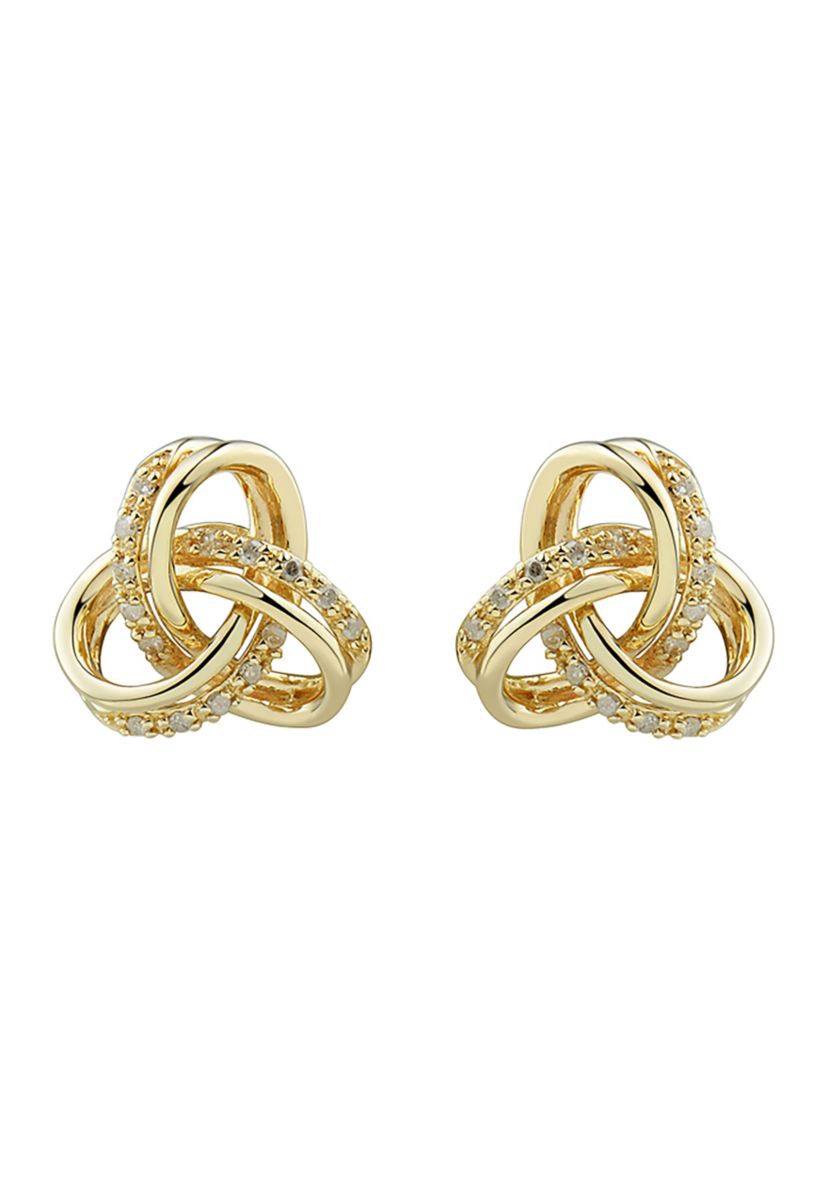 1/10 ct. t.w. Diamond Earrings in 10K Yellow Gold 