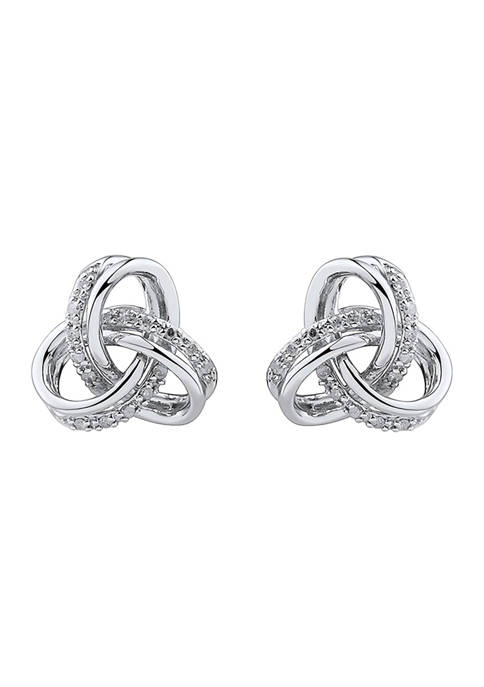 1/10 ct. t.w. Diamond Earrings in Sterling Silver 