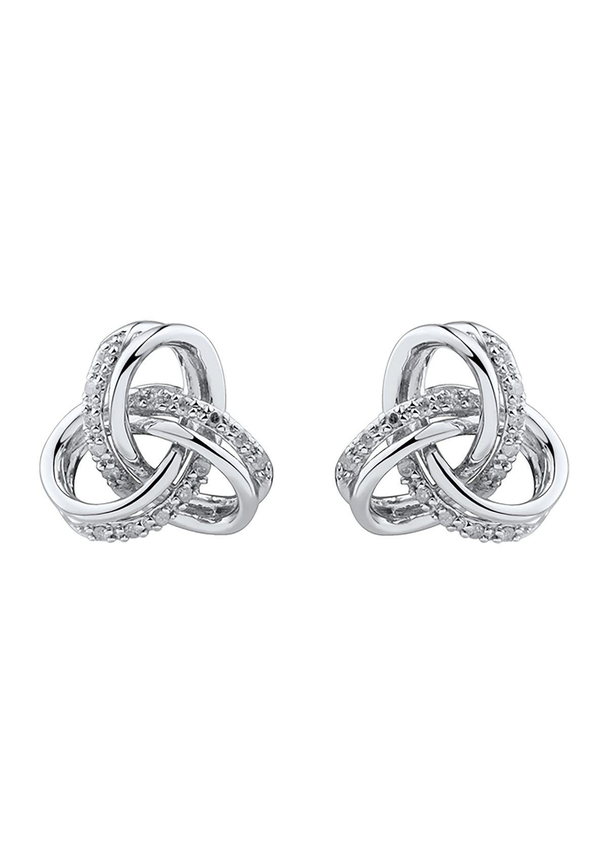 1/10 ct. t.w. Diamond Earrings in Sterling Silver 