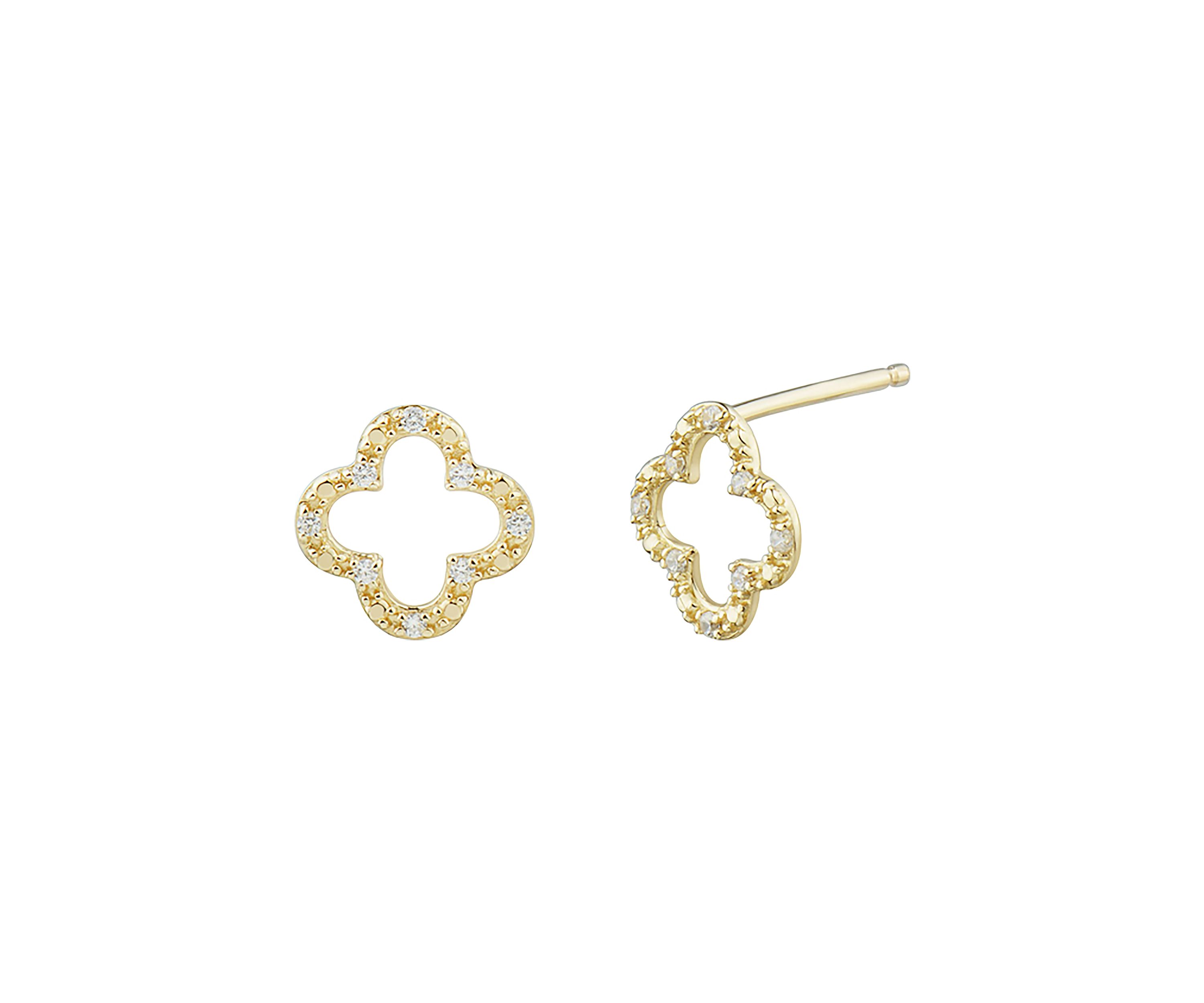 1/10 ct. t.w. Diamond Earring in 10K Yellow Gold