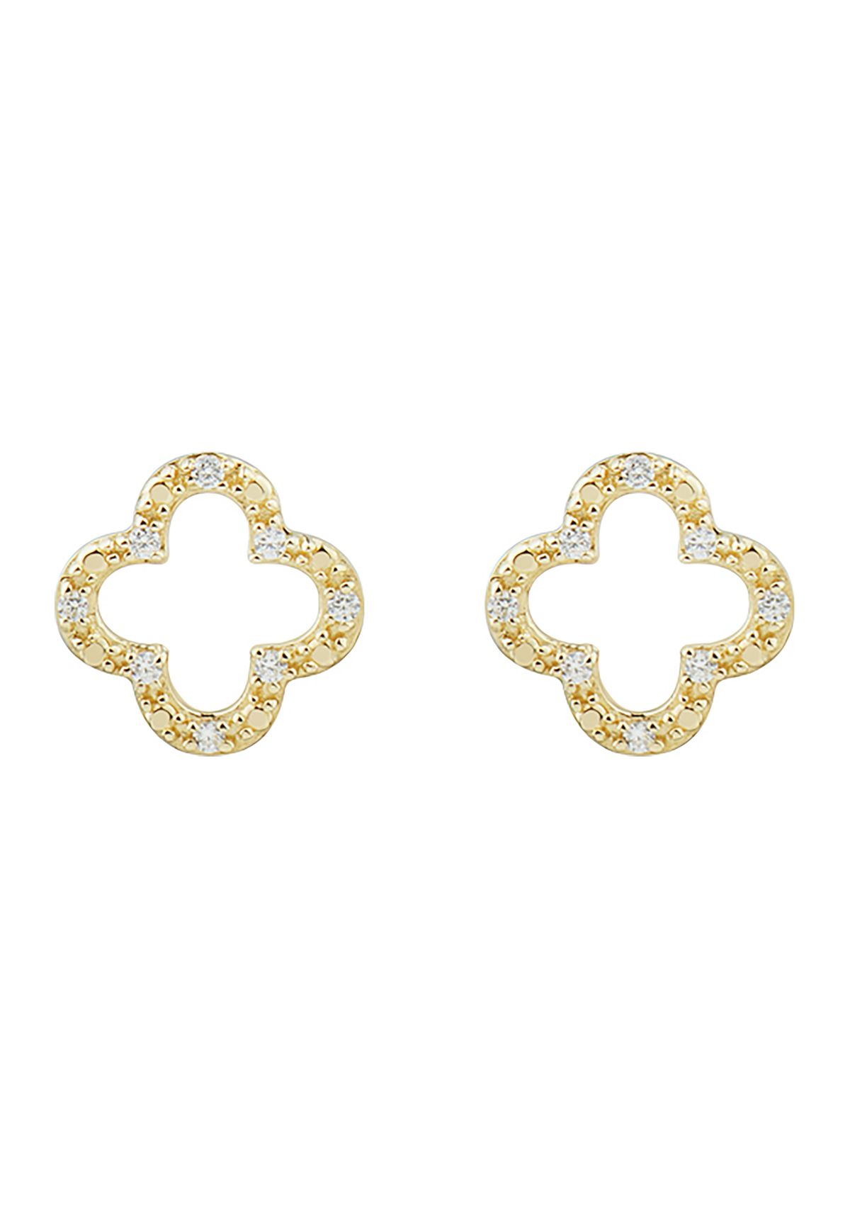 1/10 ct. t.w. Diamond Earring in 10K Yellow Gold