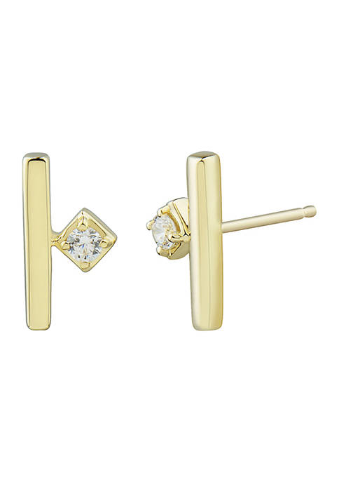 1/10 ct. t.w. Diamond Earring in 10K Yellow Gold