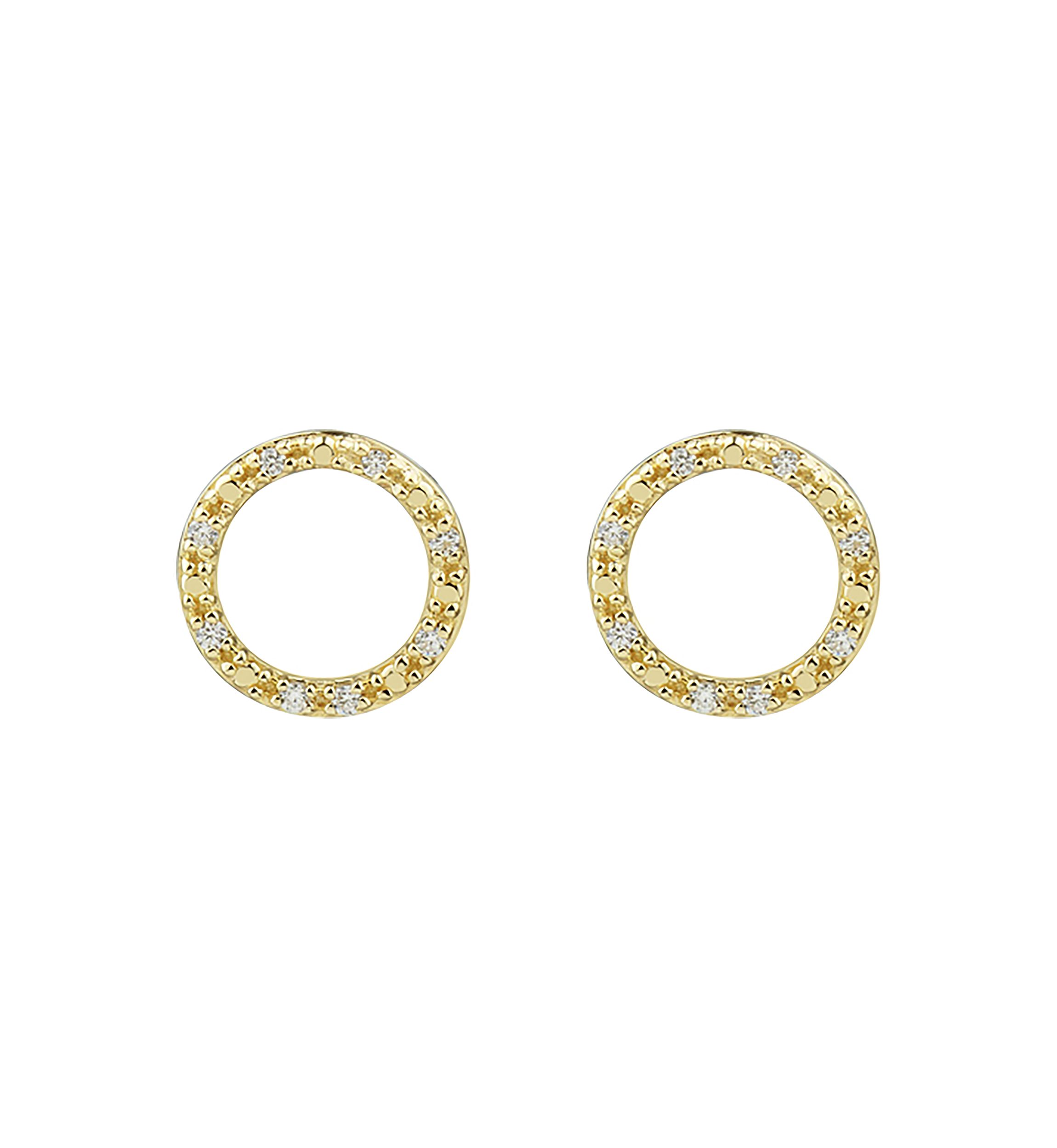 1/10 ct. t.w. Diamond Earrings in 10K Yellow Gold