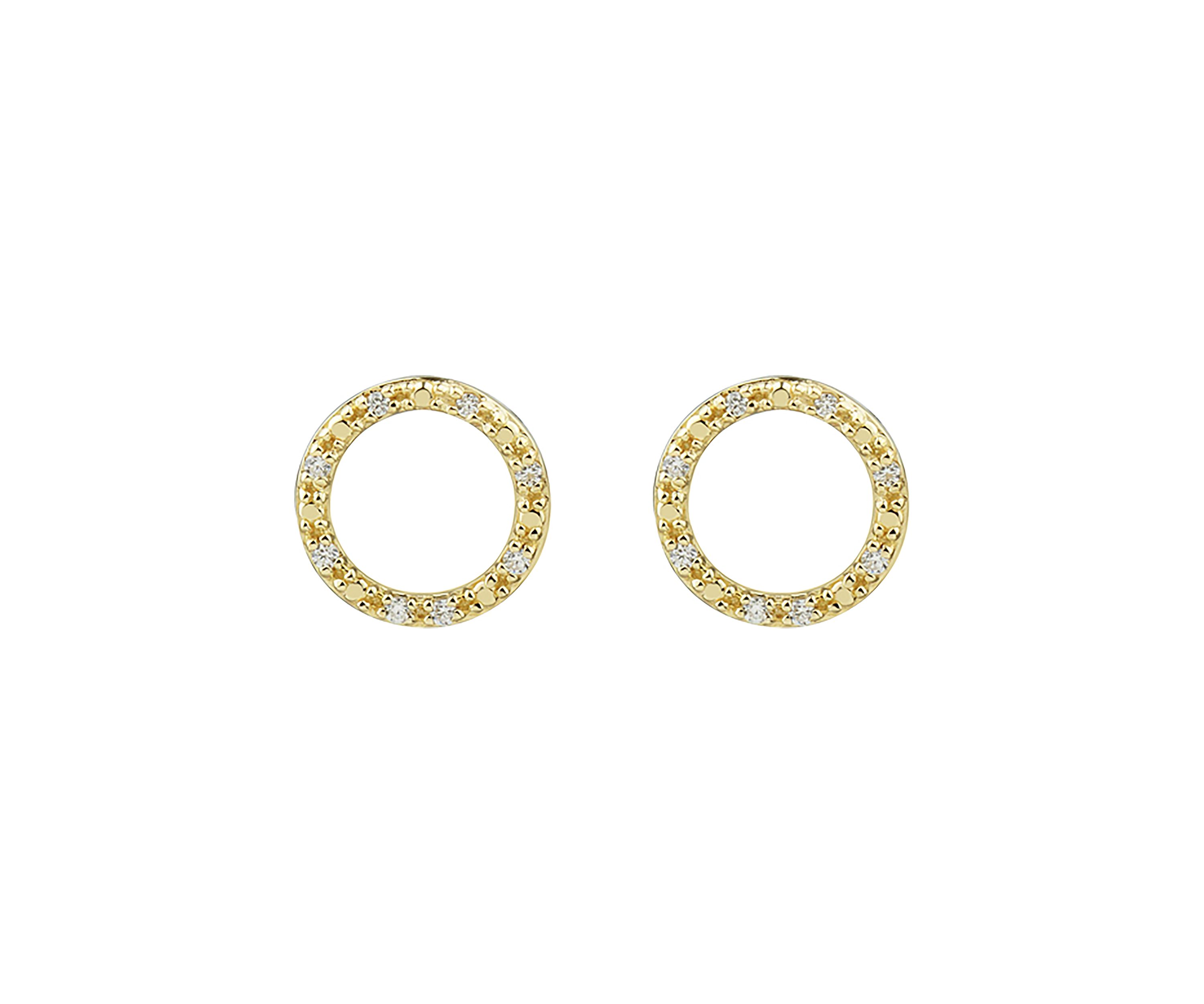 1/10 ct. t.w. Diamond Earrings in 10K Yellow Gold