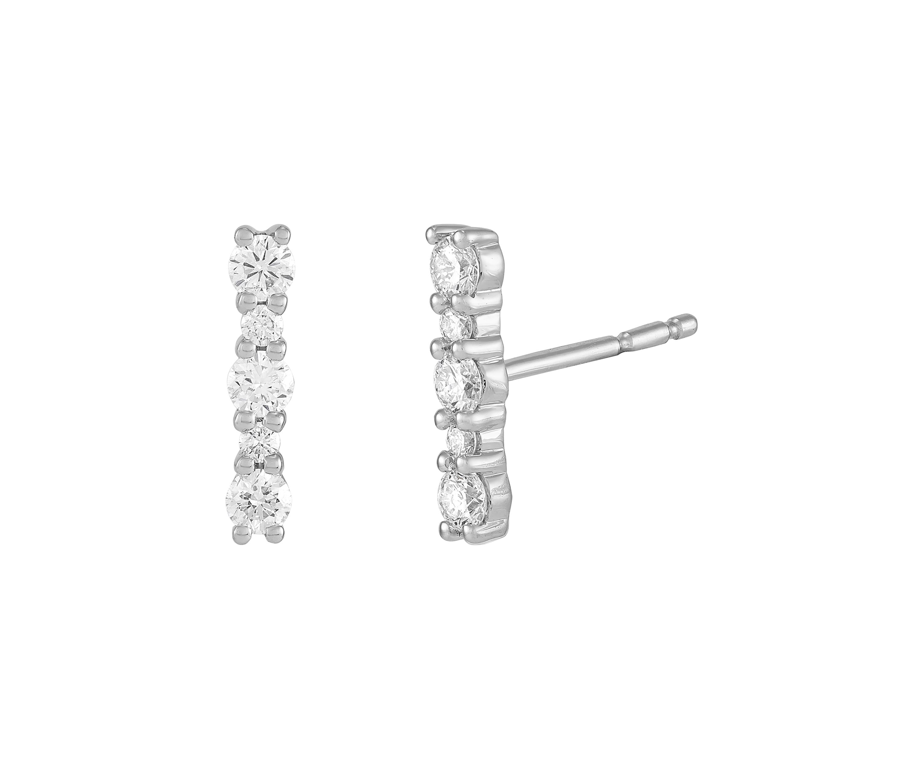 1/4 ct. t.w. Lab Created Diamond Earrings in 10K White Gold