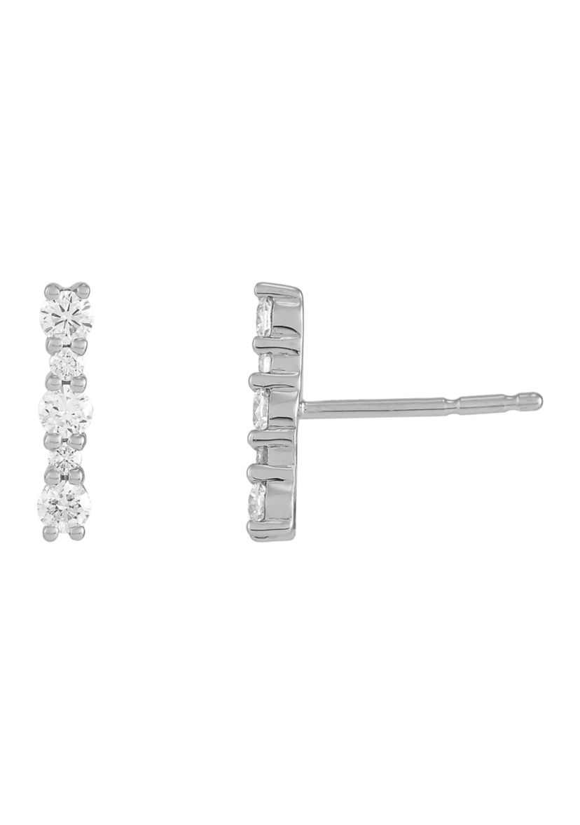 1/4 ct. t.w. Lab Created Diamond Earrings in 10K White Gold