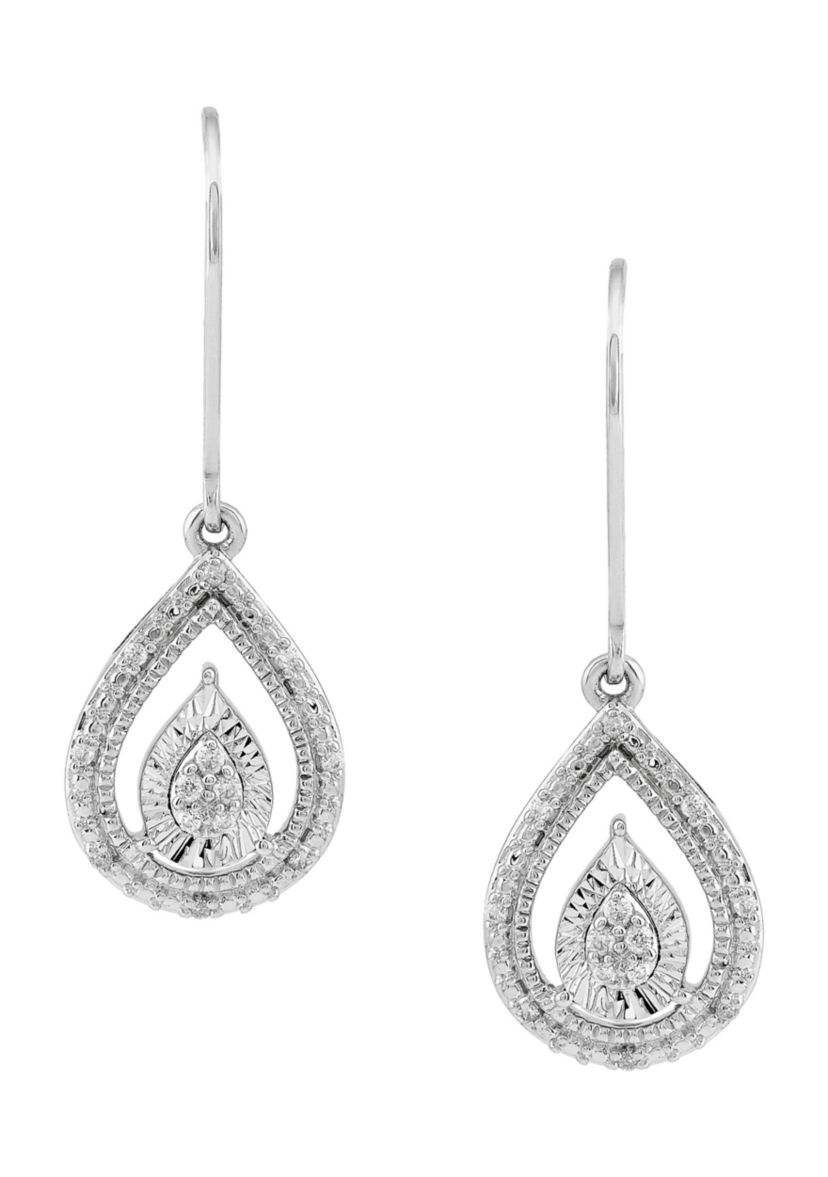 1/10 ct. t.w. Diamond Earrings in Sterling Silver