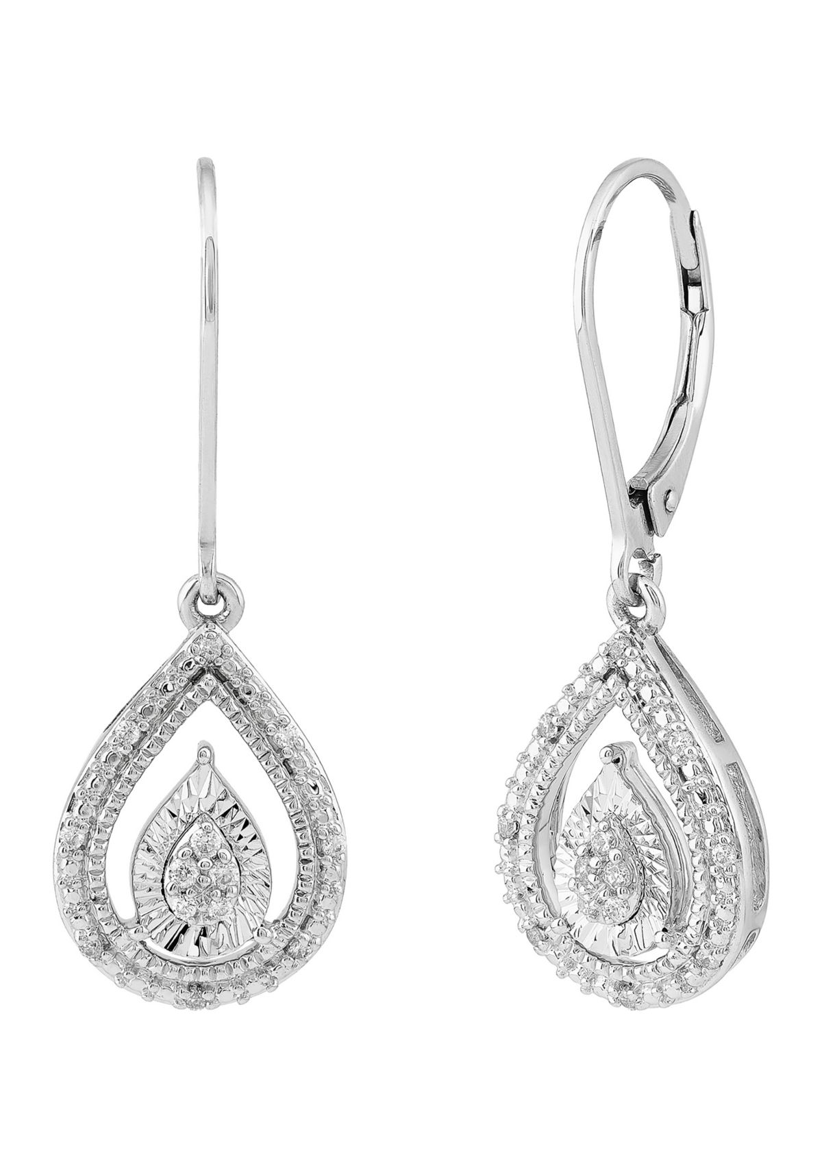 1/10 ct. t.w. Diamond Earrings in Sterling Silver