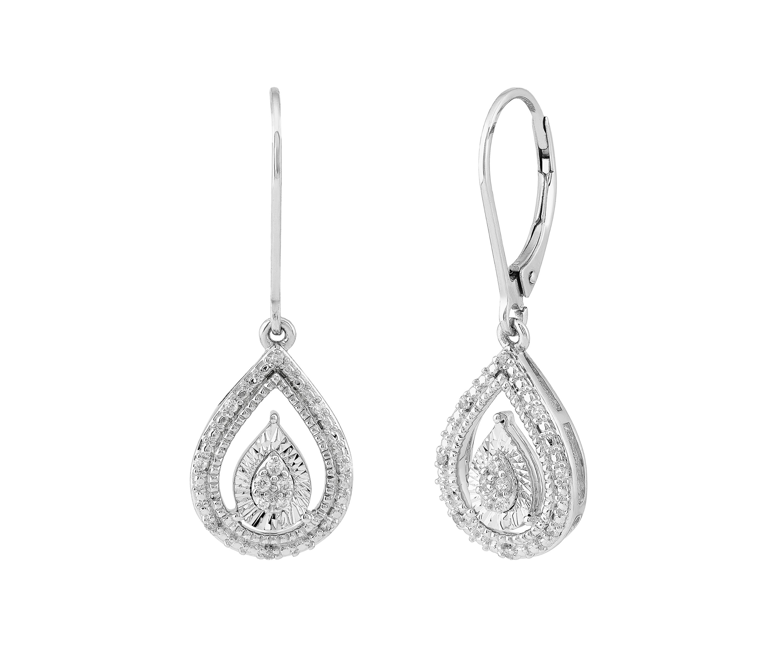1/10 ct. t.w. Diamond Earrings in Sterling Silver