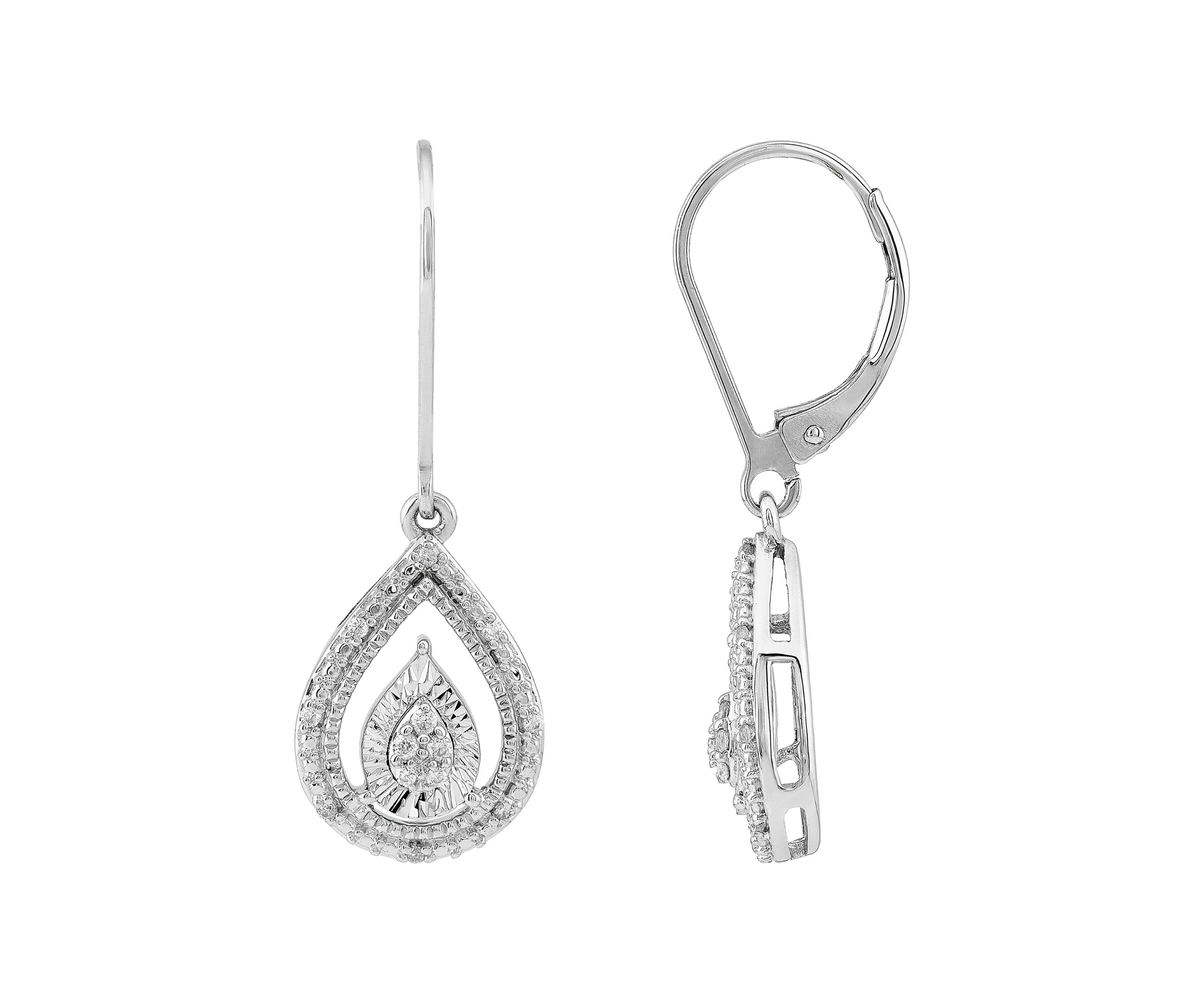1/10 ct. t.w. Diamond Earrings in Sterling Silver