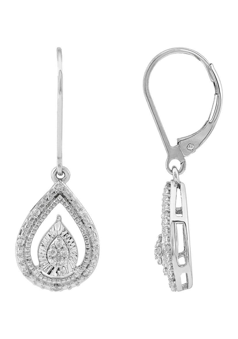1/10 ct. t.w. Diamond Earrings in Sterling Silver