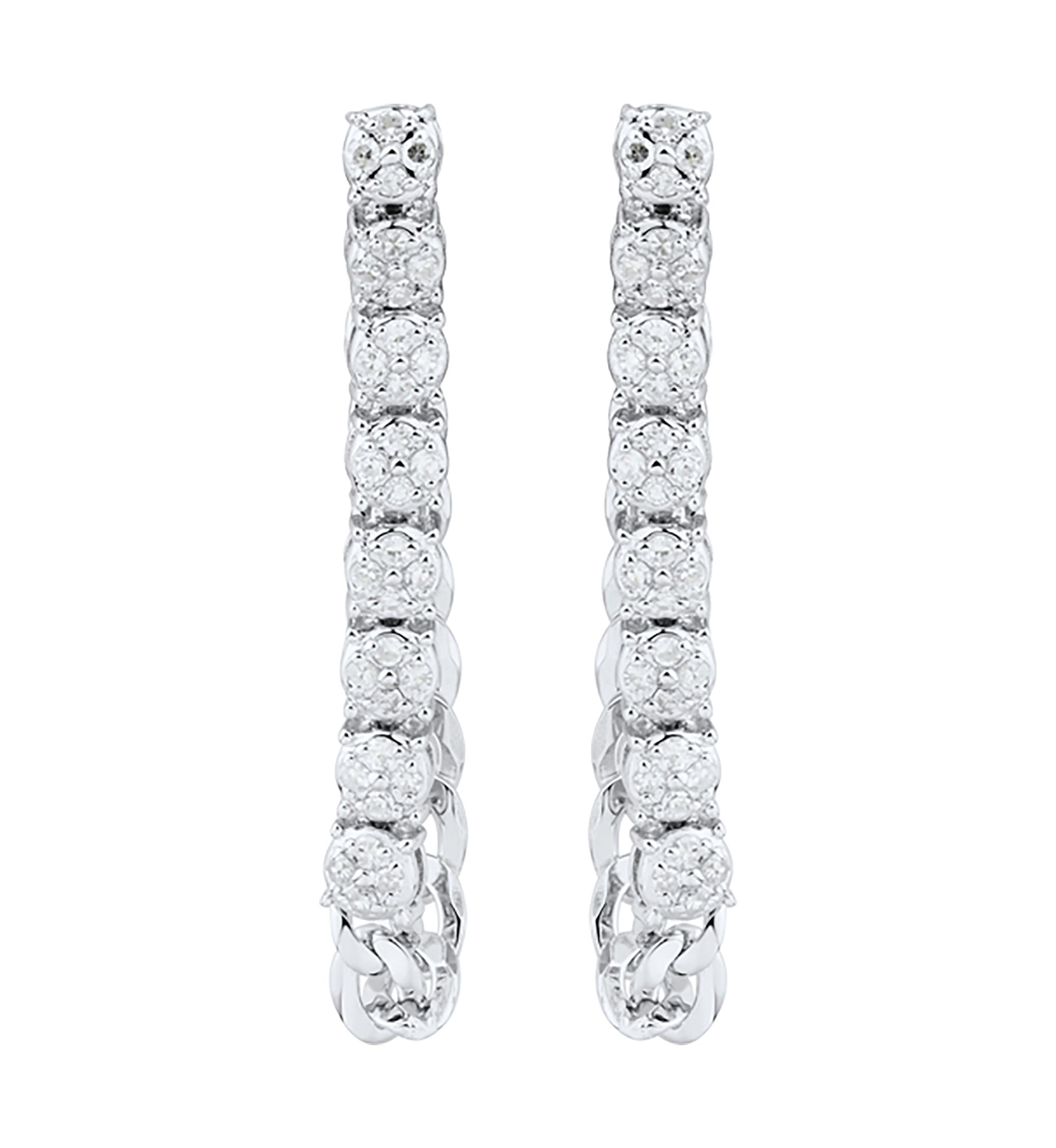 1/3 ct. t.w. Diamond Earrings in Sterling Silver