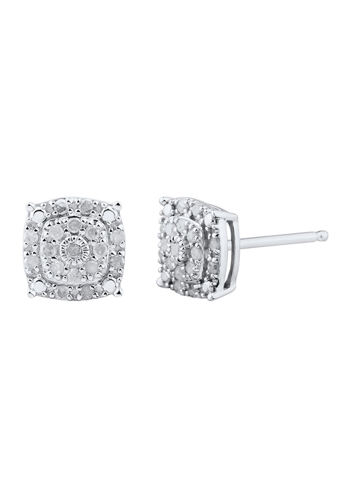 1/4 ct. t.w. Diamond Earrings in Sterling Silver