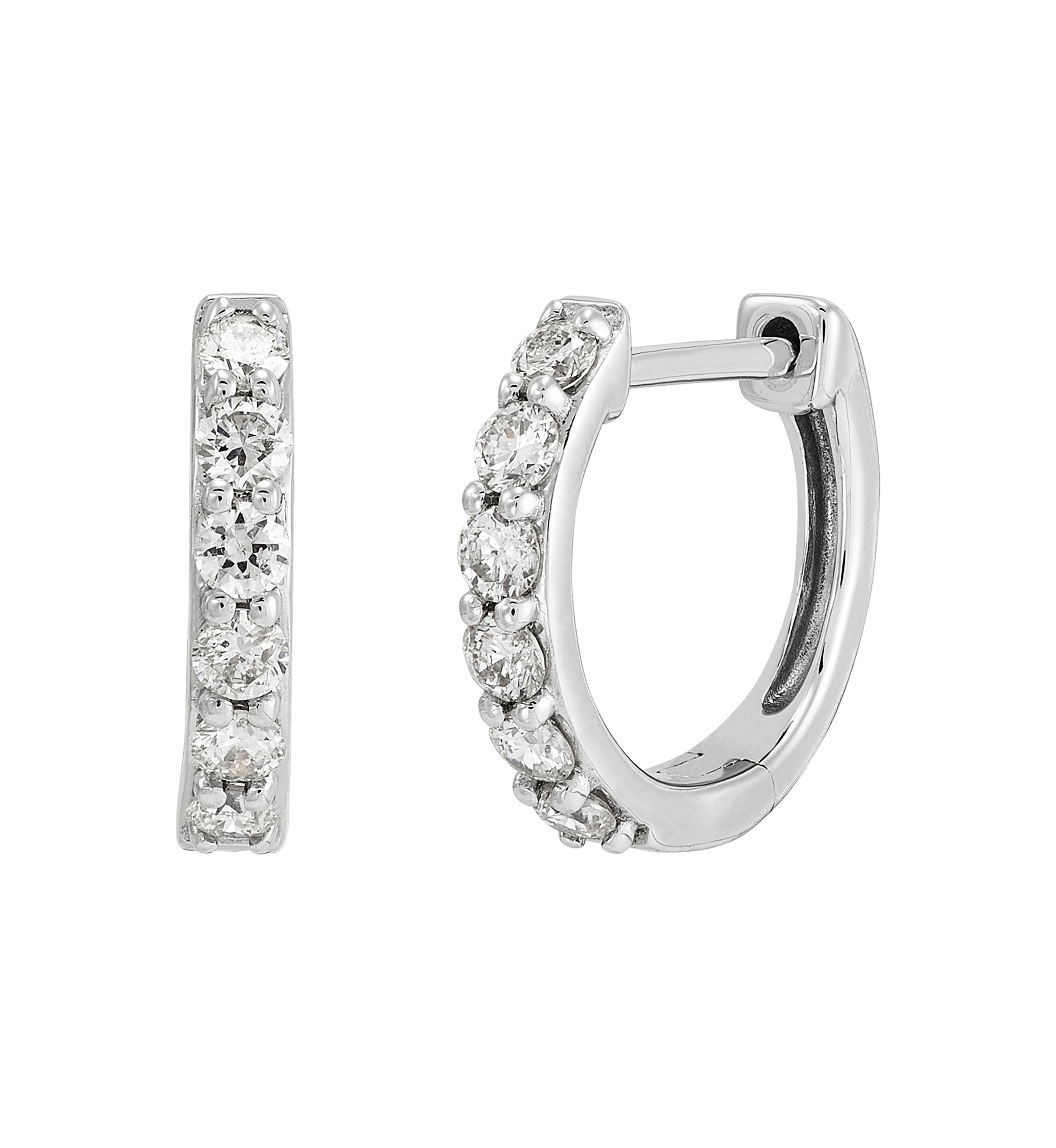 1/4 ct. t.w. Diamond Earrings in 10K White Gold