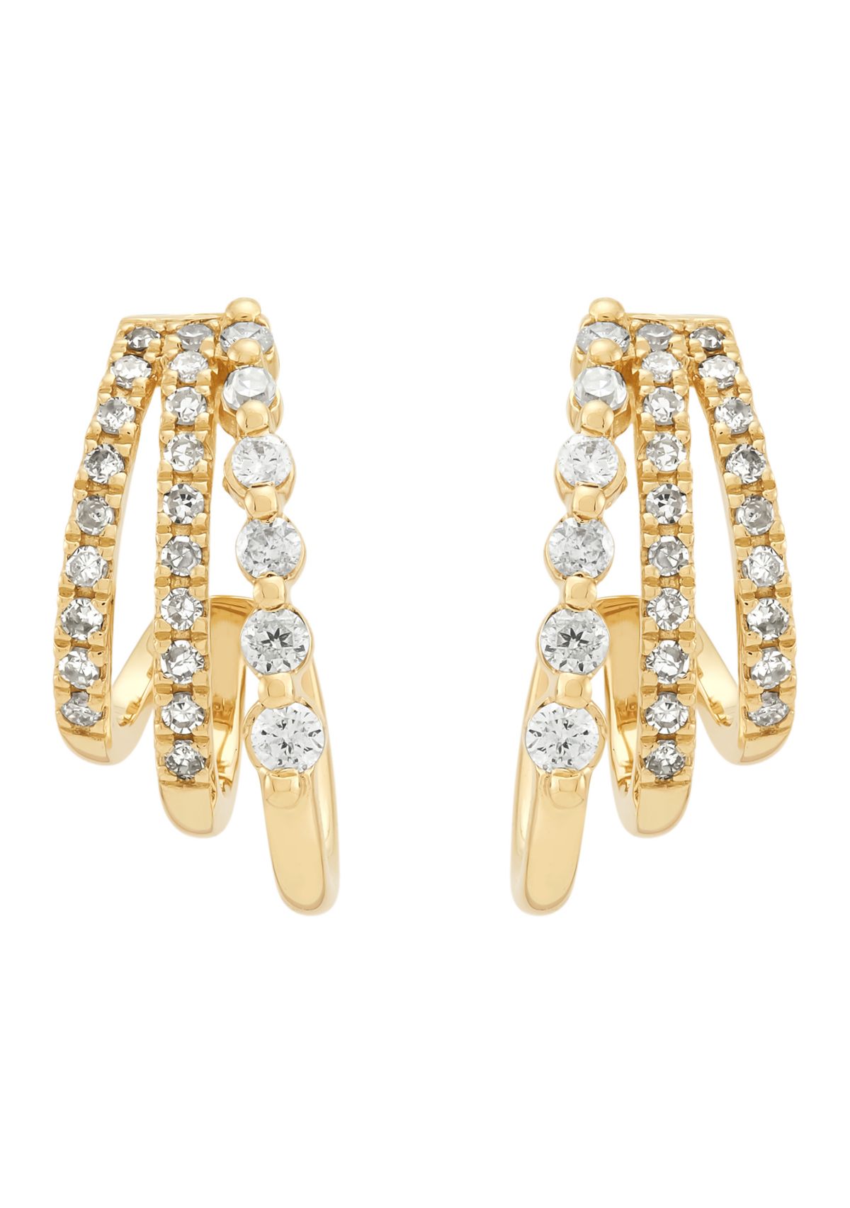 1/4 ct. t.w. Diamond Earrings in 14K Yellow Gold