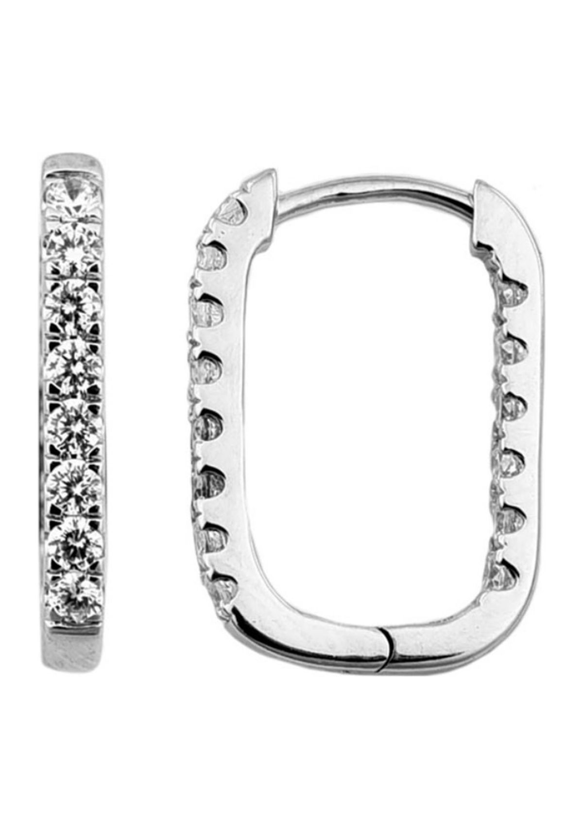 1/2 ct. t.w. Diamond Earrings in 10K White Gold