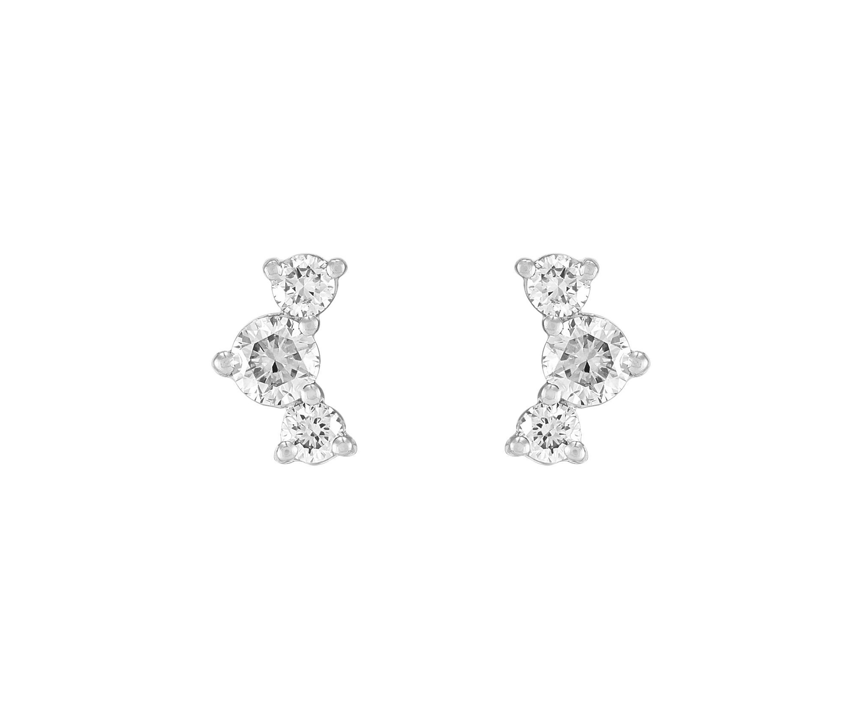 1/3 ct. t.w. Lab Grown Diamond Stud Earrings in 10K White Gold