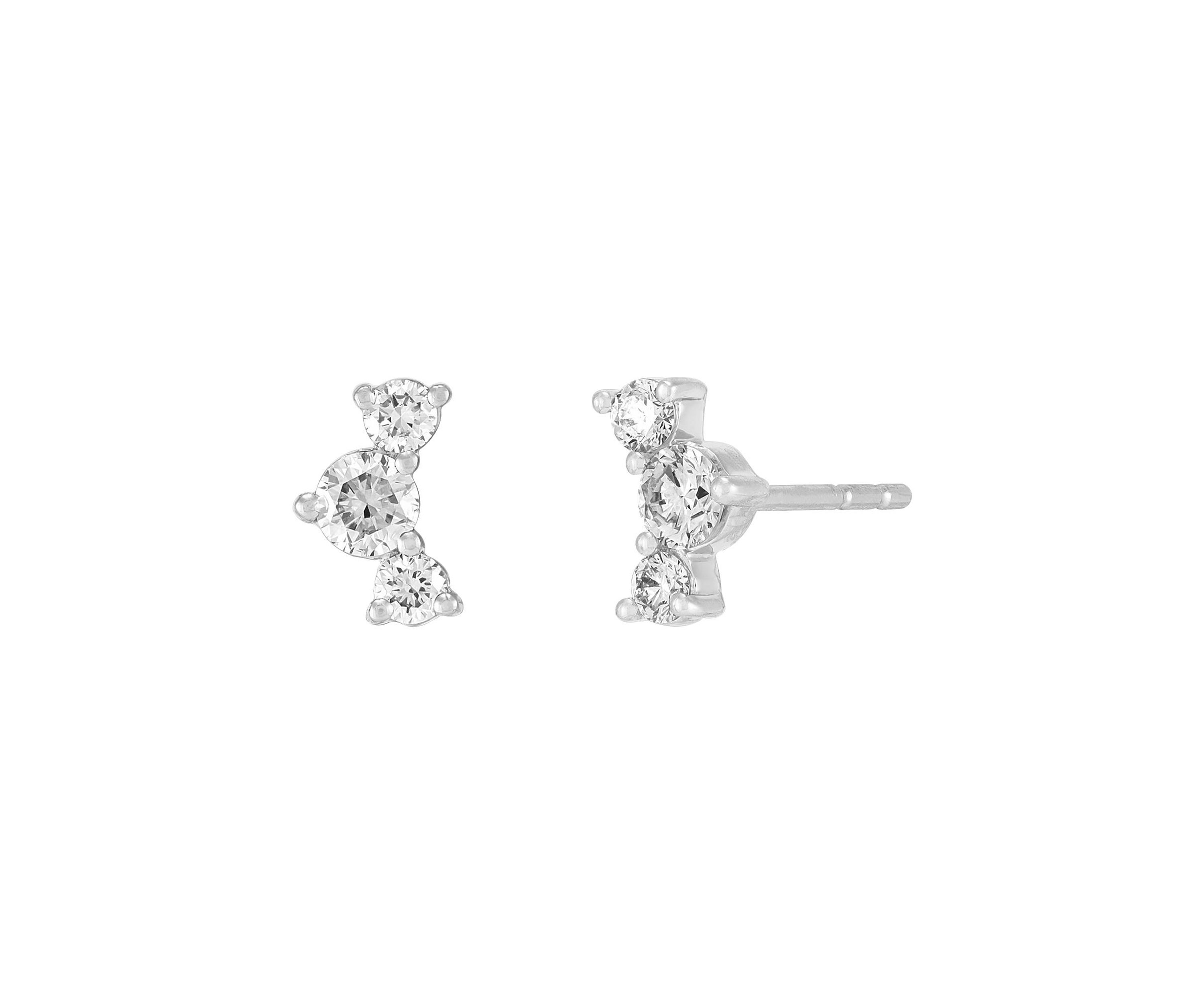 1/3 ct. t.w. Lab Grown Diamond Stud Earrings in 10K White Gold