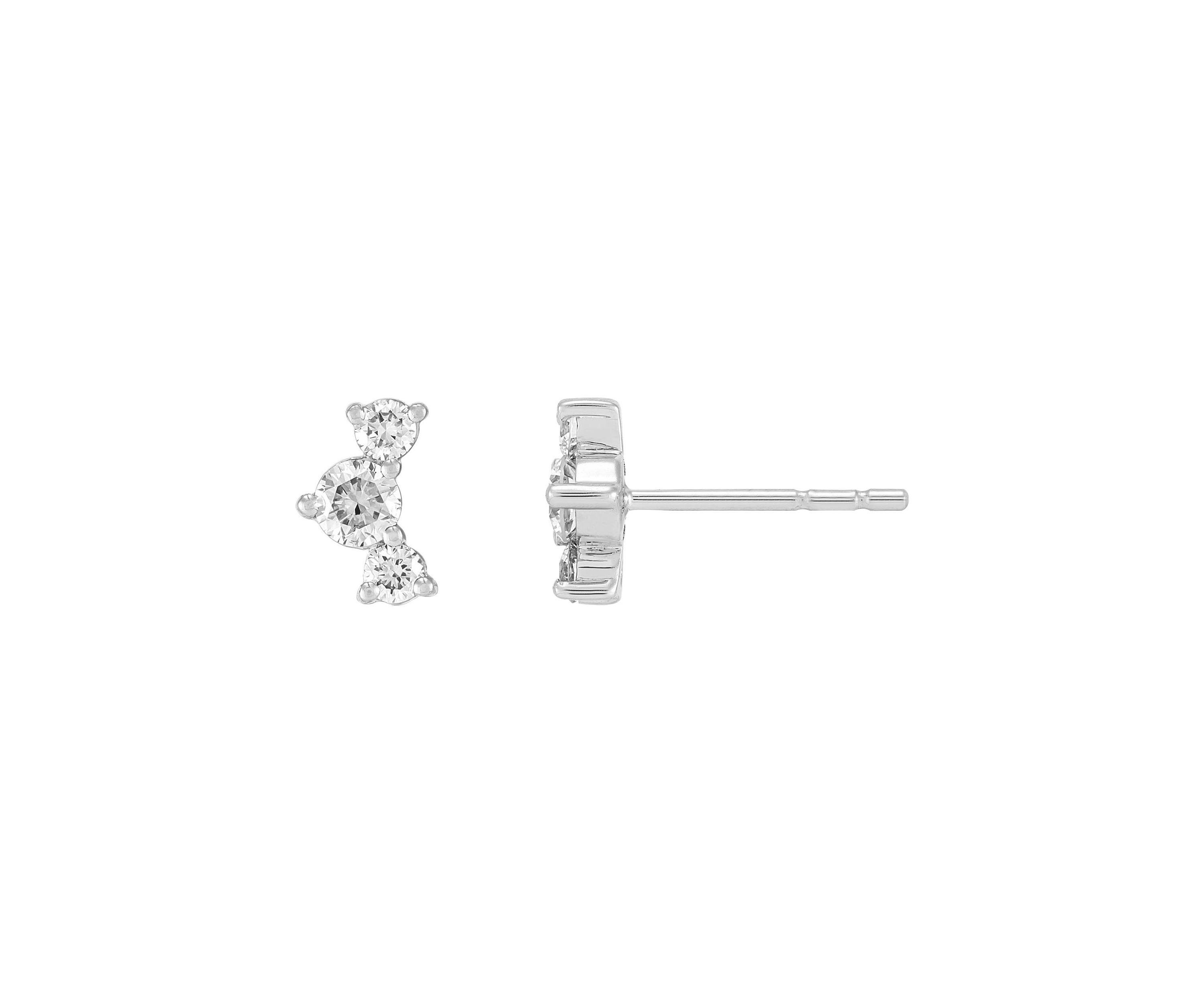 1/3 ct. t.w. Lab Grown Diamond Stud Earrings in 10K White Gold