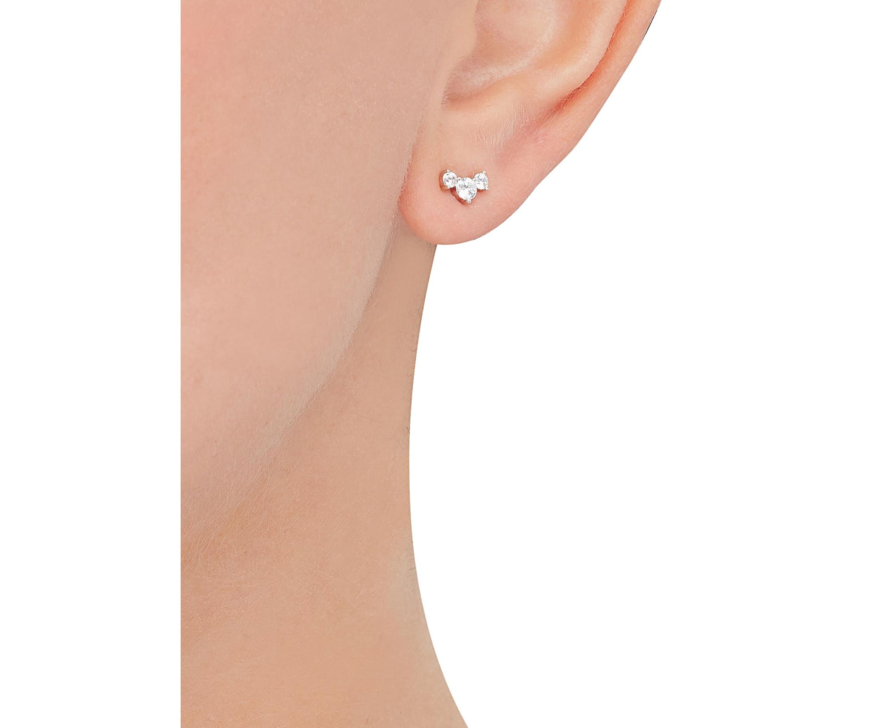 1/3 ct. t.w. Lab Grown Diamond Stud Earrings in 10K White Gold
